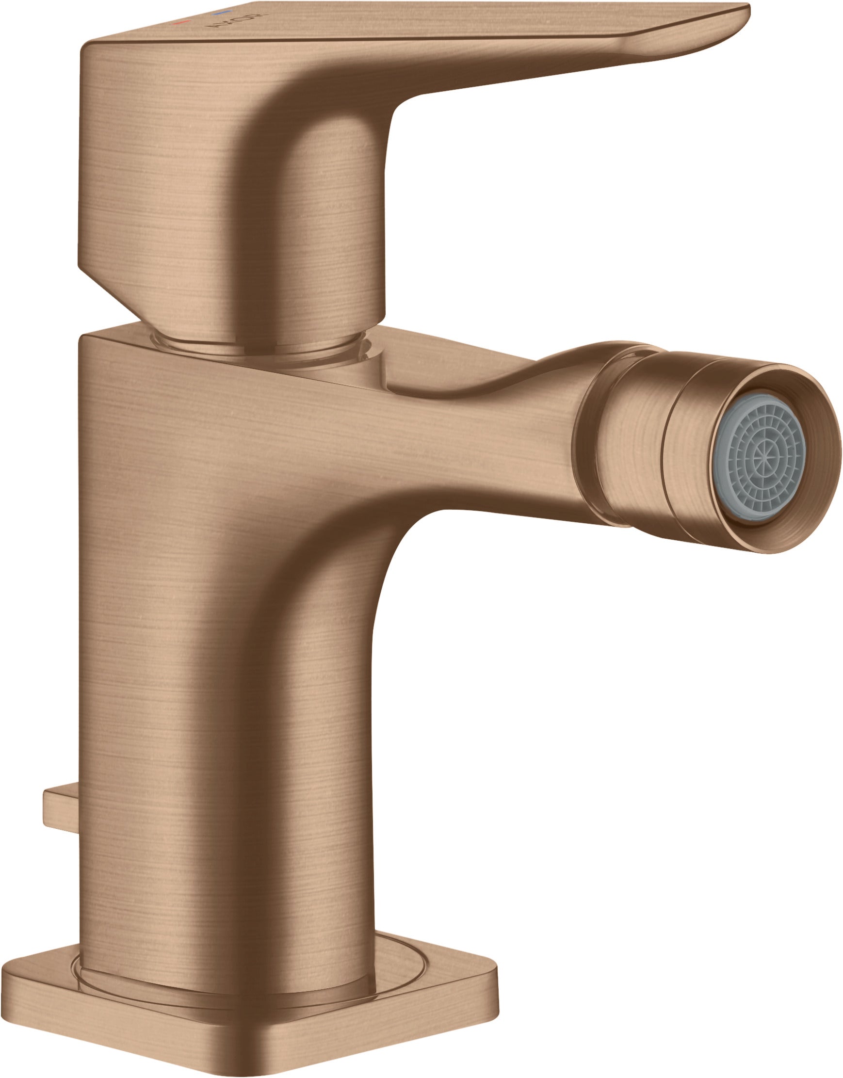 AXOR Citterio E Single lever bidet mixer with lever handle and pop-up waste