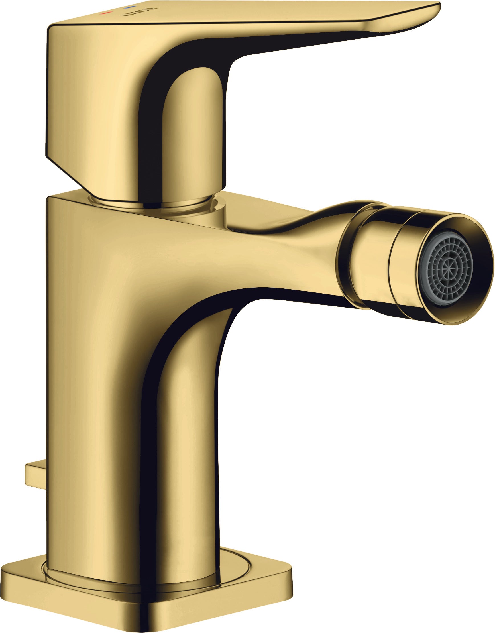 AXOR Citterio E Single lever bidet mixer with lever handle and pop-up waste