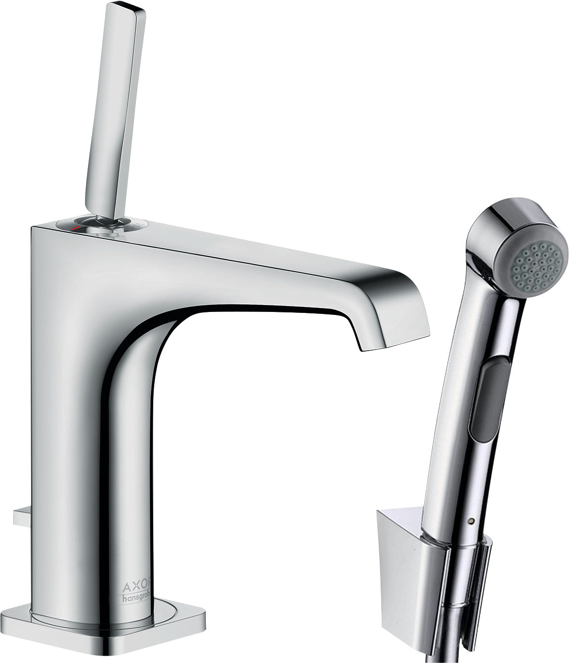 AXOR Citterio E Single lever basin mixer 130 with bidet 1jet shower spray and shower hose 1.60 m