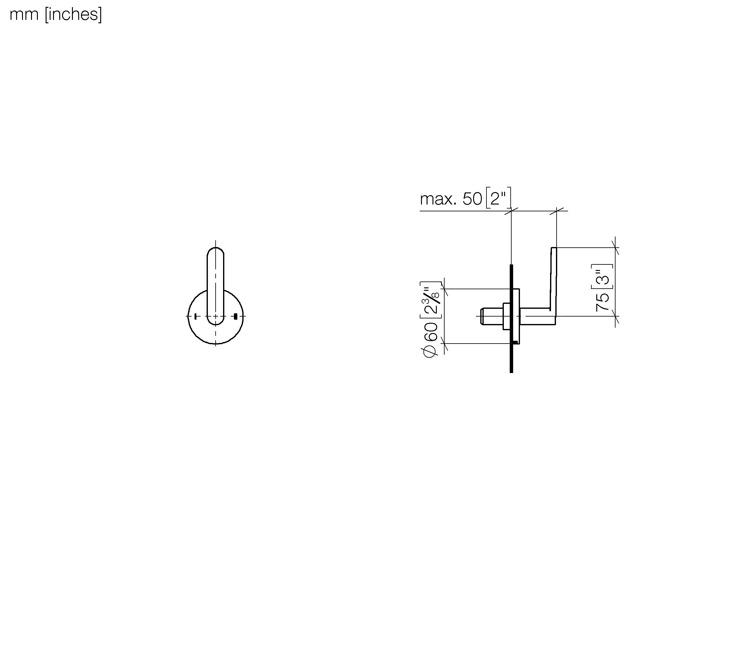 Meta Concealed Two Way Diverter Chrome