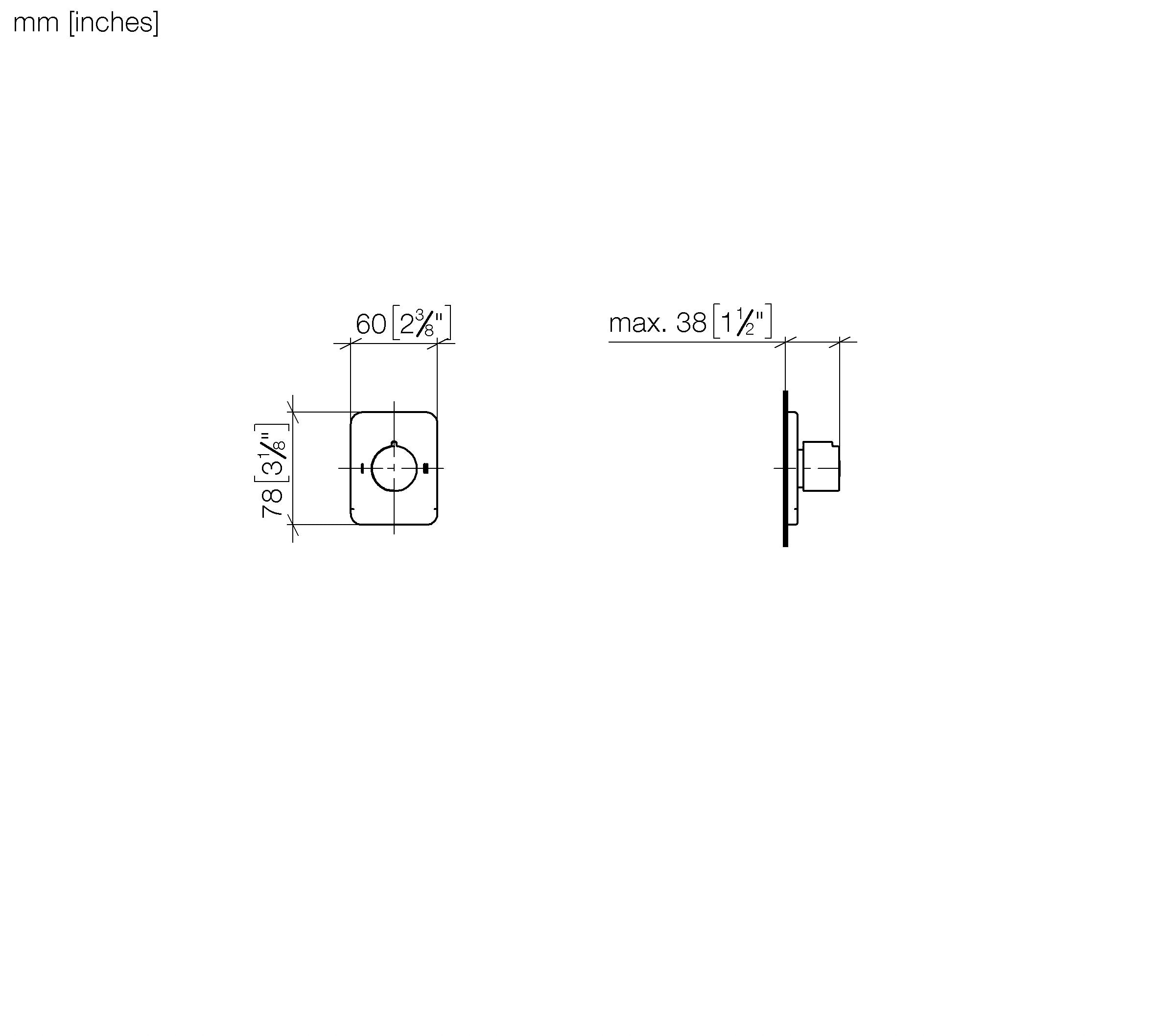 Lulu Concealed Two Way Diverter Chrome