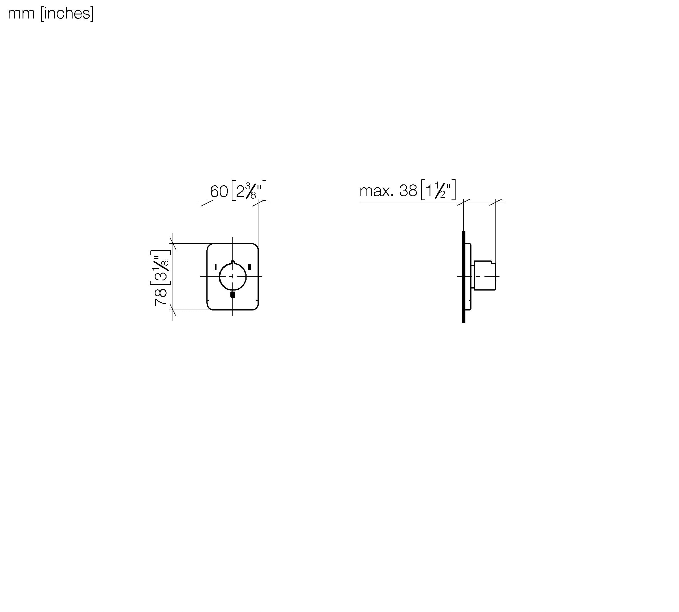 Lulu Concealed Three Way Diverter Chrome