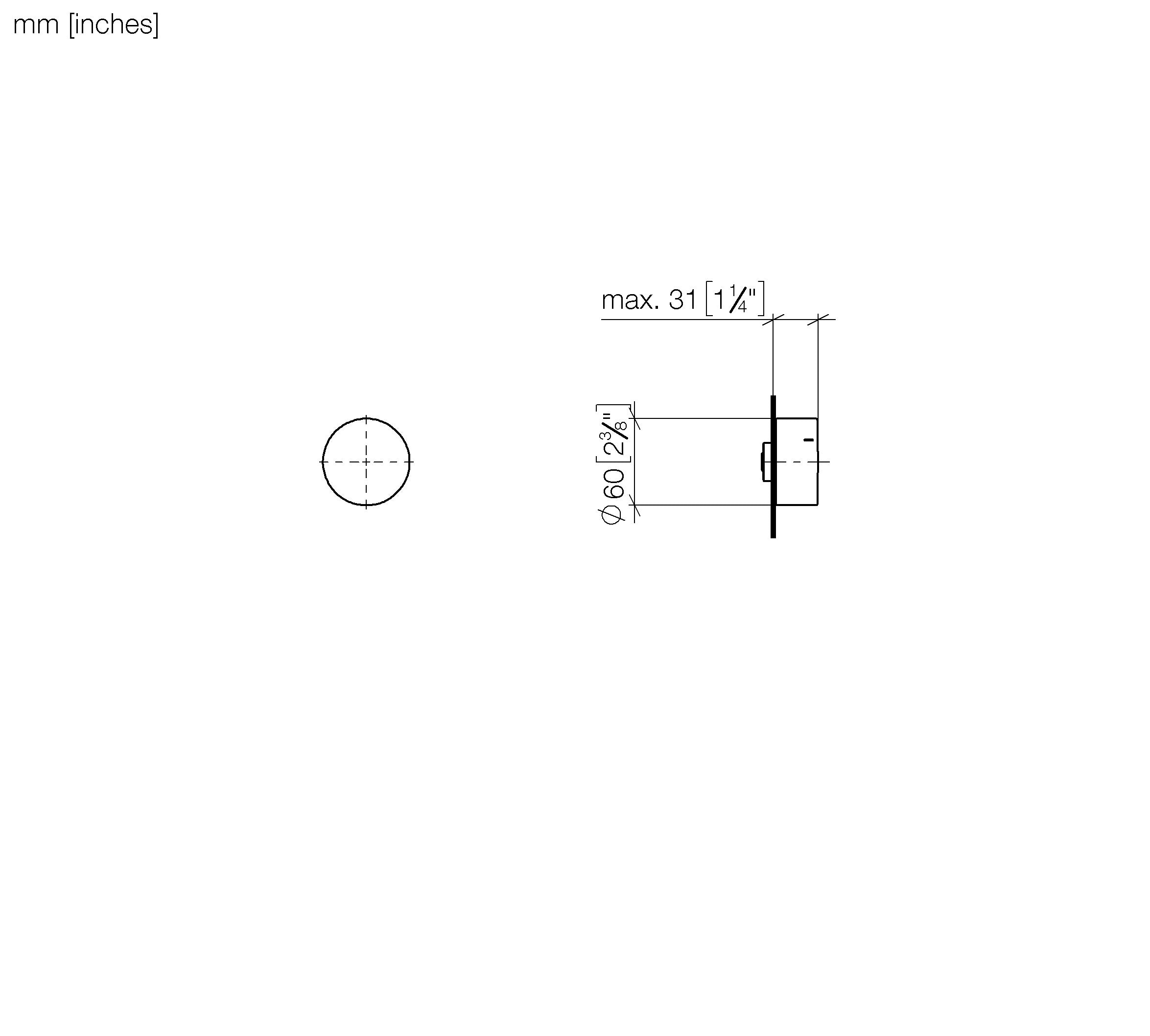 Concealed Three Way Diverter Chrome