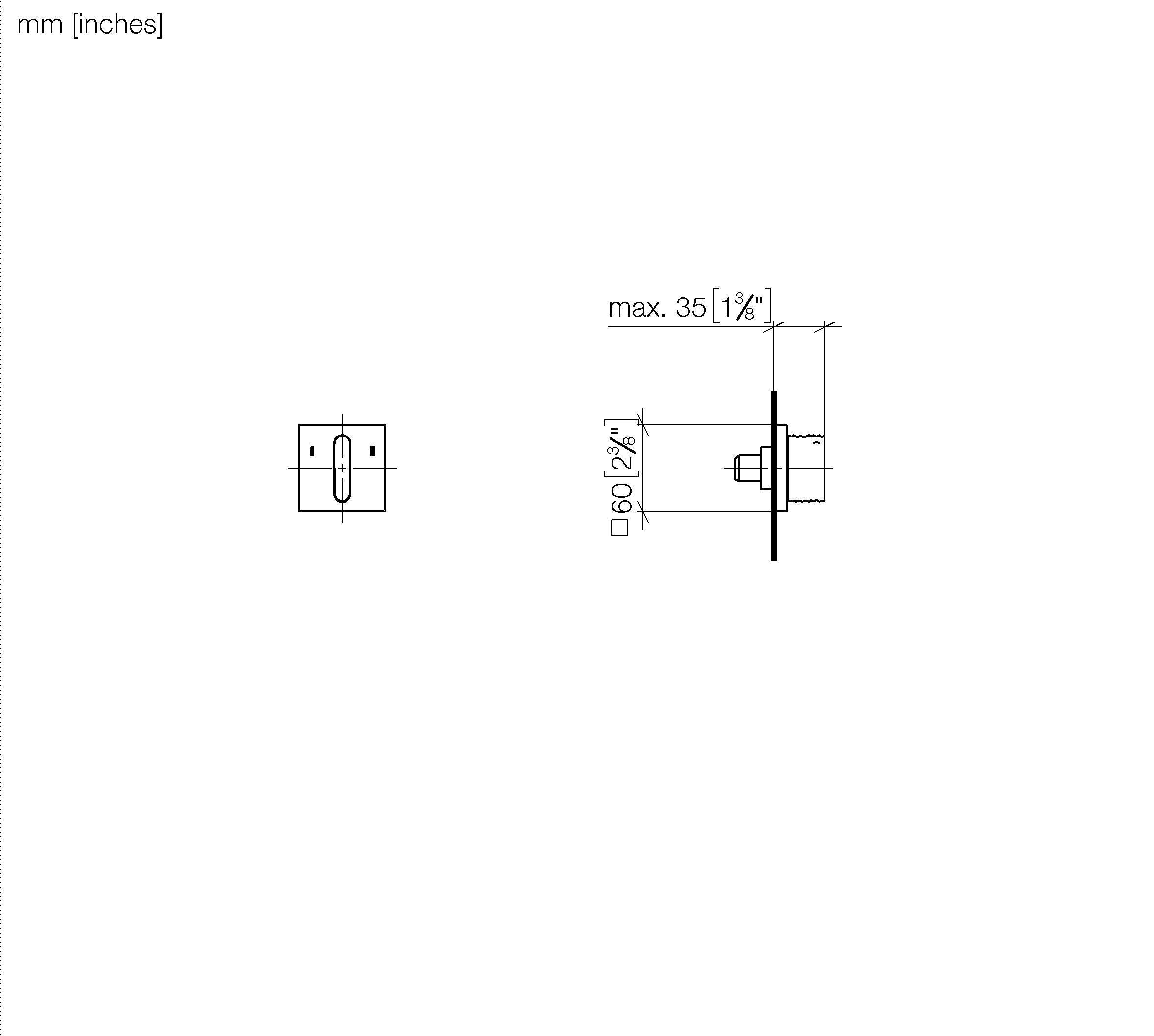 Cl 1 Concealed Three Way Diverter Chrome II