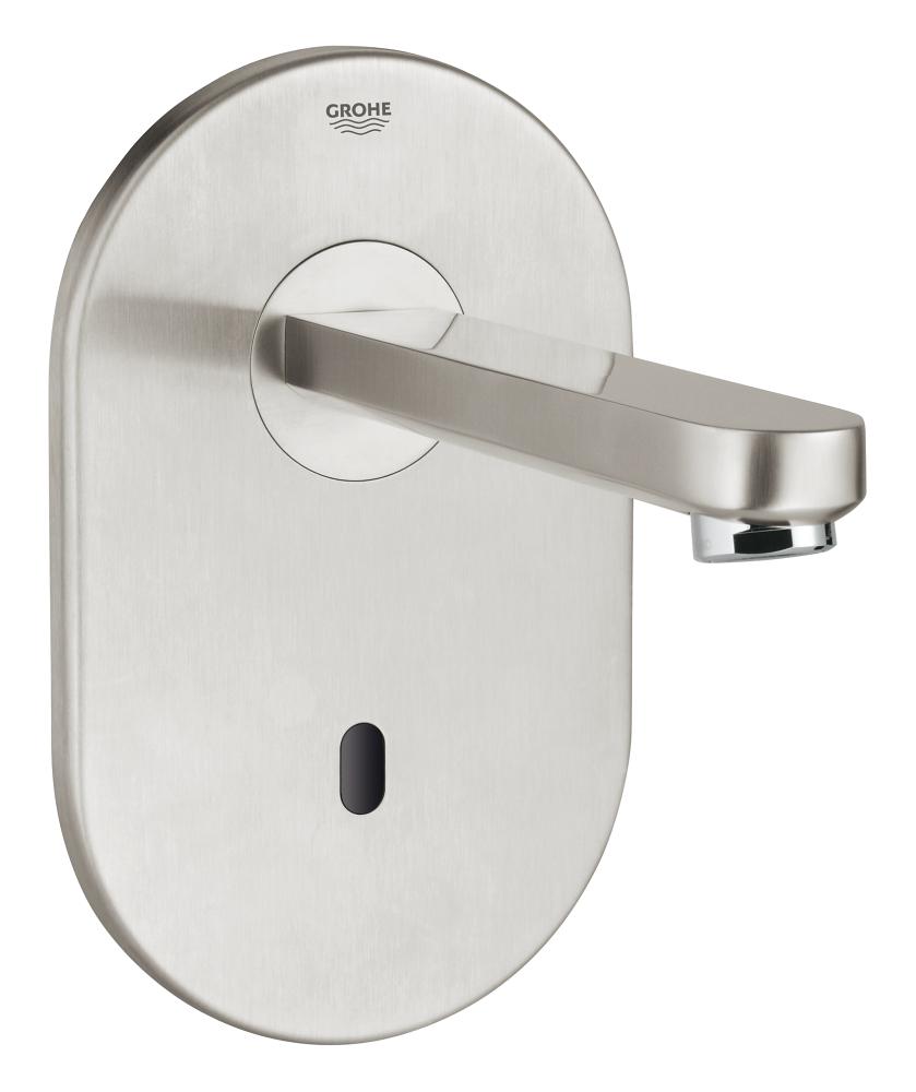 Eurosmart Cosmopolitan E Infra-red electronic wall basin tap without mixing device