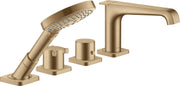 AXOR Citterio E 4-hole tile mounted thermostatic bath mixer