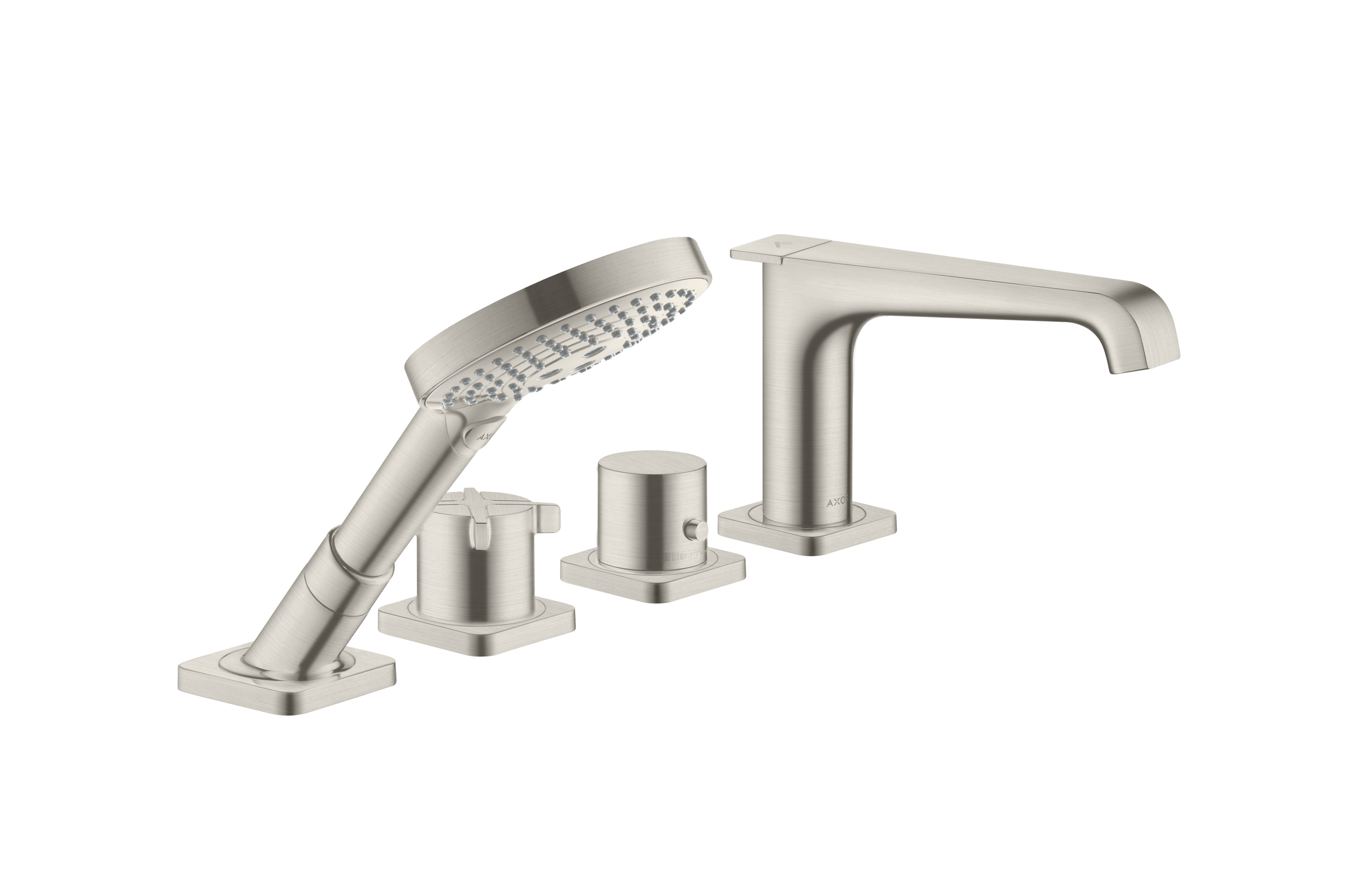AXOR Citterio E 4-hole tile mounted thermostatic bath mixer