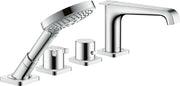 AXOR Citterio E 4-hole rim-mounted thermostatic bath mixer