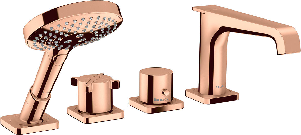 AXOR Citterio E 4-hole rim-mounted thermostatic bath mixer