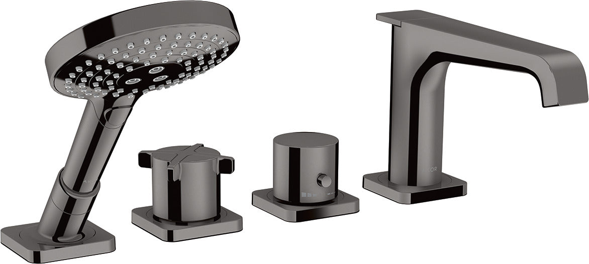 AXOR Citterio E 4-hole rim-mounted thermostatic bath mixer