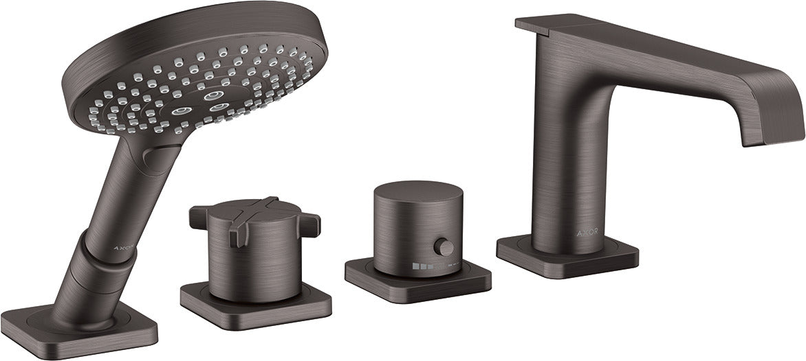 AXOR Citterio E 4-hole rim-mounted thermostatic bath mixer