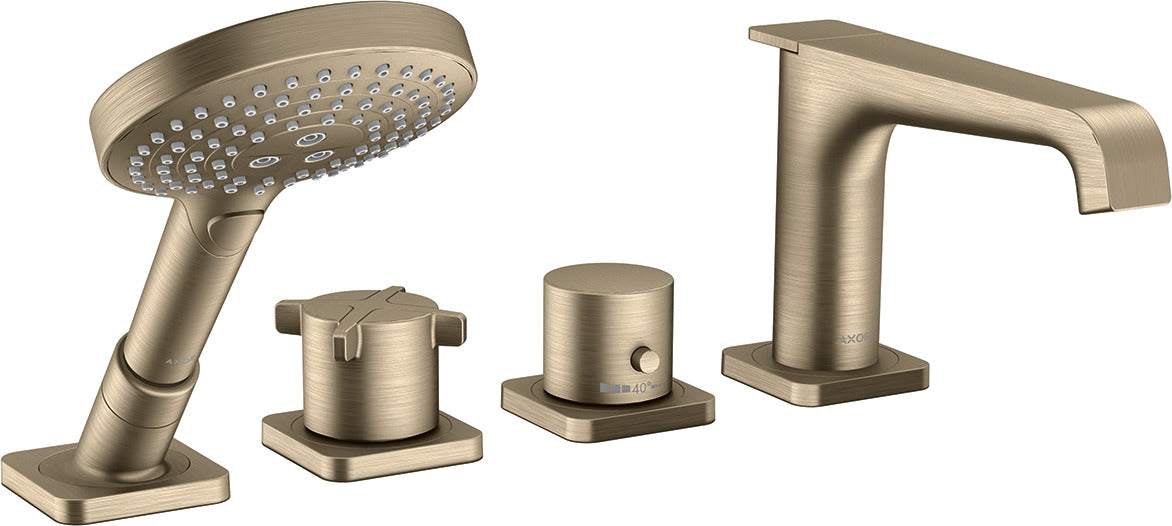AXOR Citterio E 4-hole rim-mounted thermostatic bath mixer