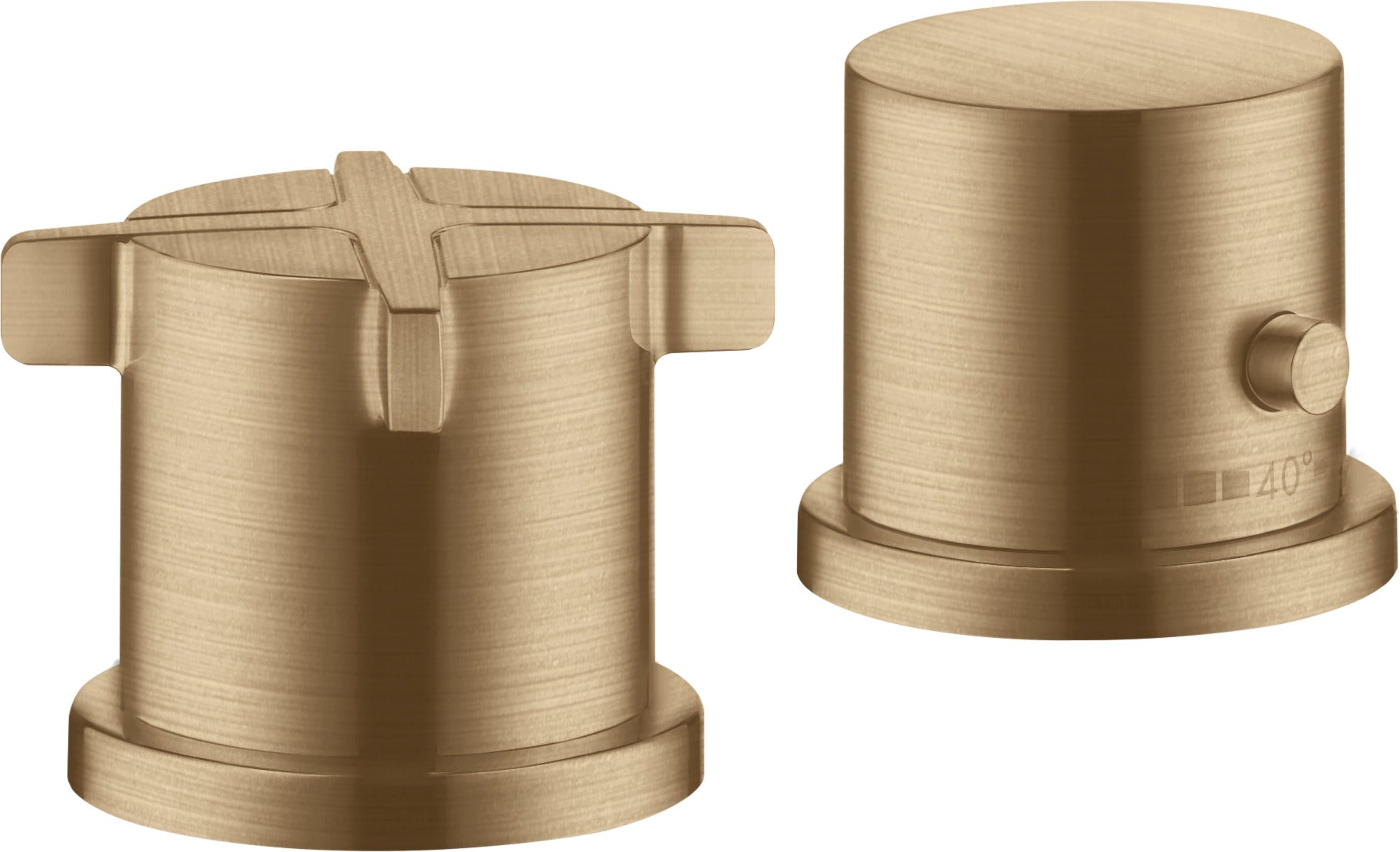 AXOR Citterio E 2-hole rim-mounted thermostatic bath mixer
