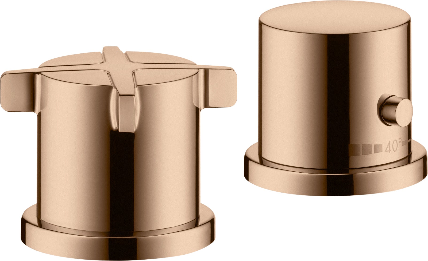 AXOR Citterio E 2-hole rim-mounted thermostatic bath mixer