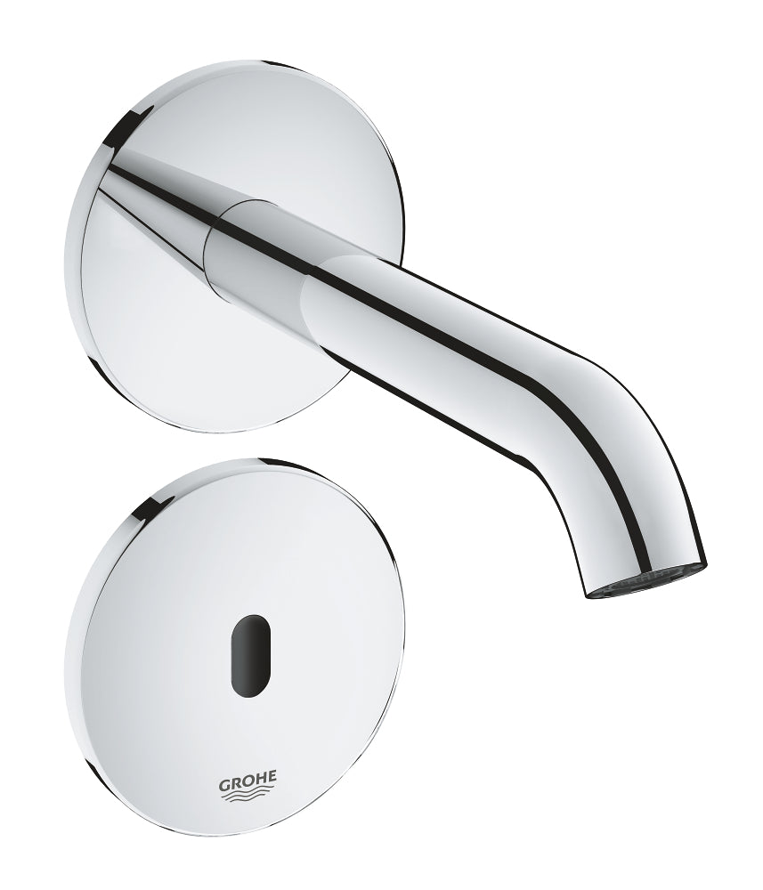Essence E Infra-red electronic wall basin tap without mixing device