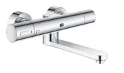 Eurosmart Cosmopolitan E Special Infra-red electronic wall basin mixer with thermostatic temperature control