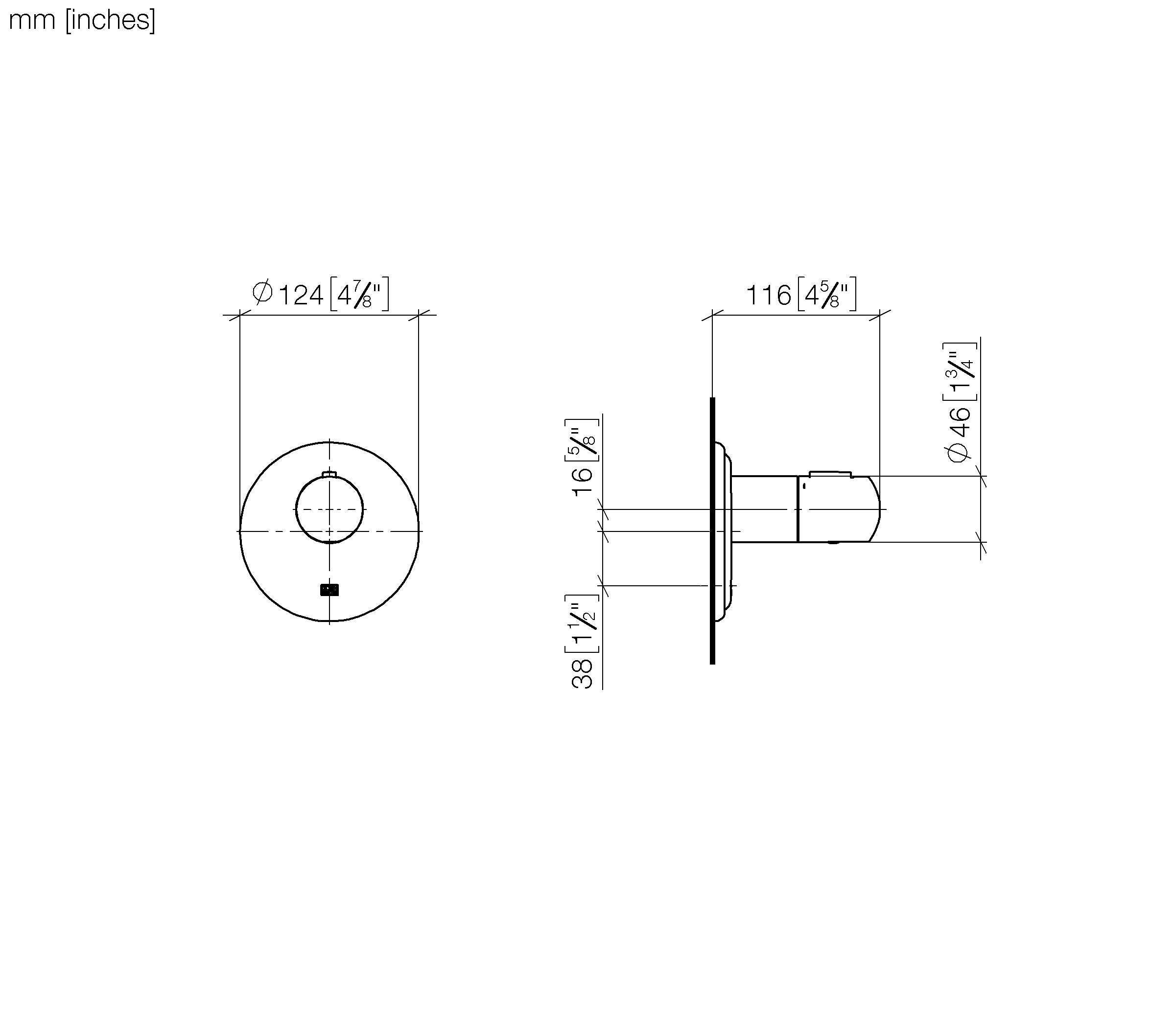 Madison Xtool Concealed Thermostat Without Volume Control 1 2 Chrome