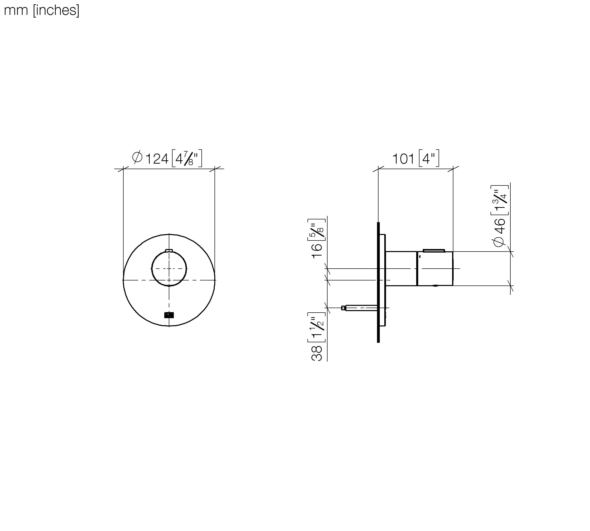 Xtool Concealed Thermostat Without Volume Control 1 2 Chrome II