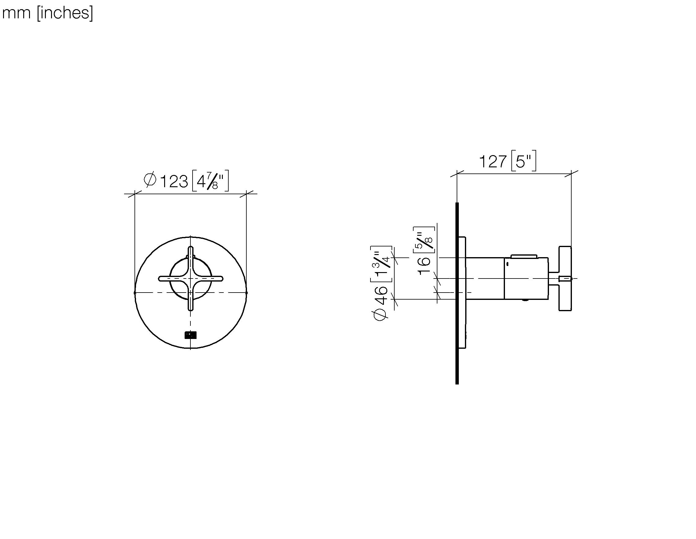 Vaia Xtool Concealed Thermostat Without Volume Control 3 4 Chrome