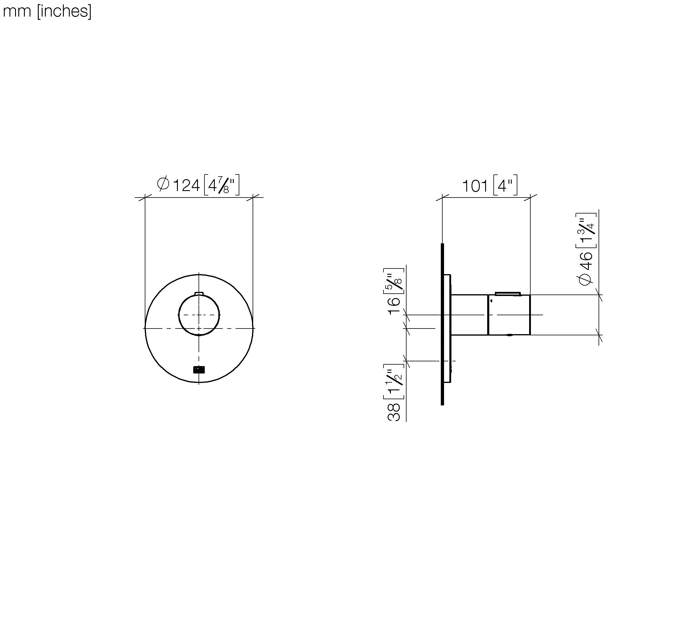 Xtool Concealed Thermostat Without Volume Control 3 4 Chrome II