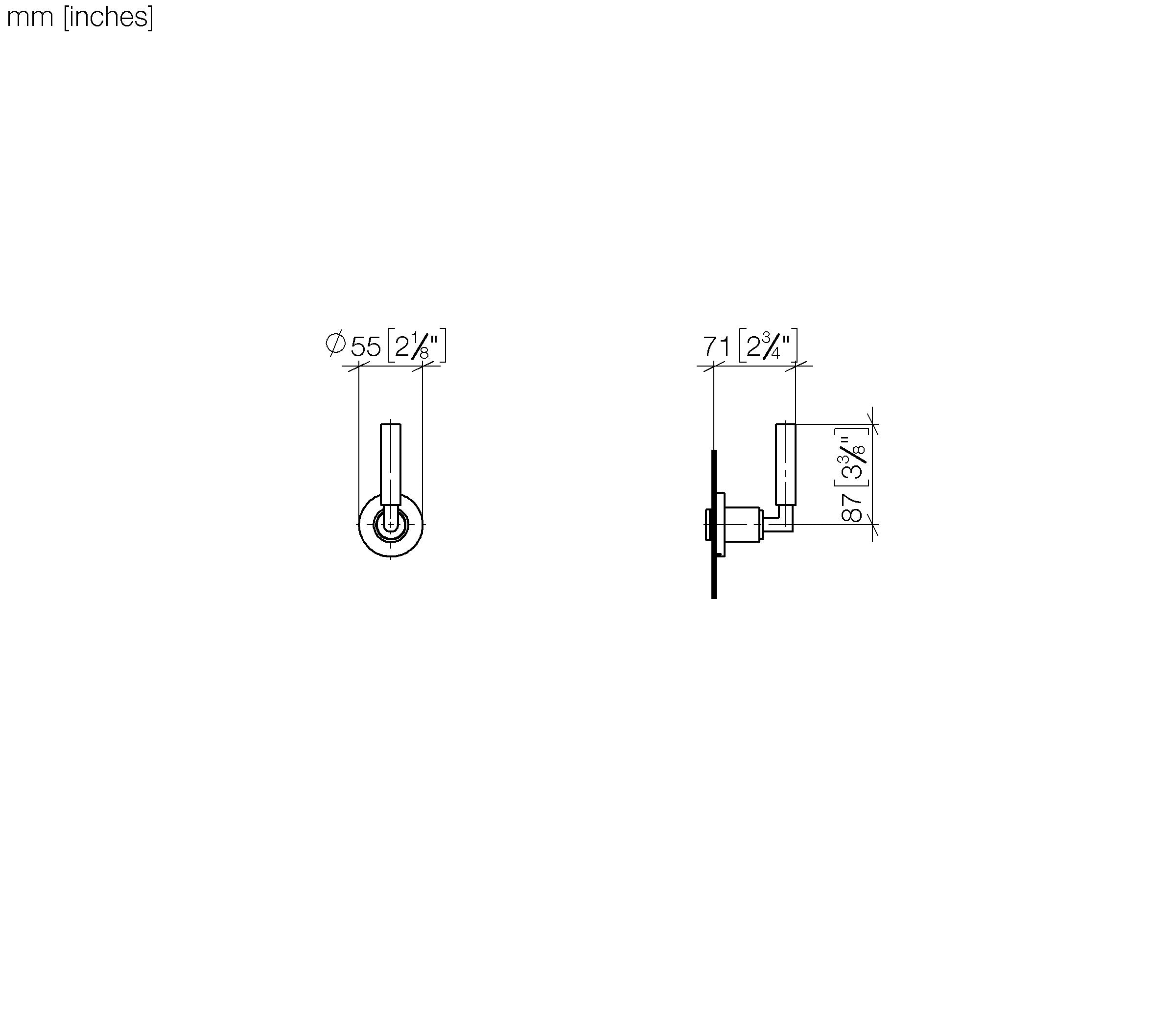 Tara Wall Valve Clockwise Closing 1 2 Chrome