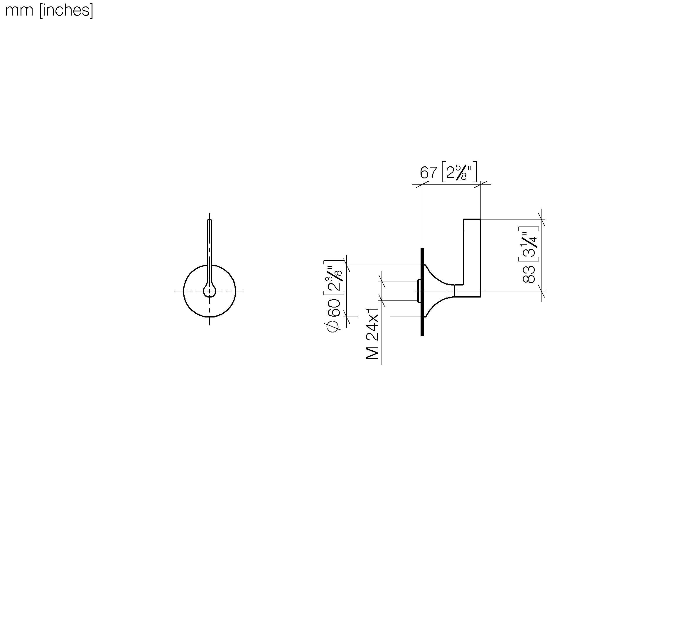 Vaia Wall Valve Clockwise Closing 3 4 Chrome II