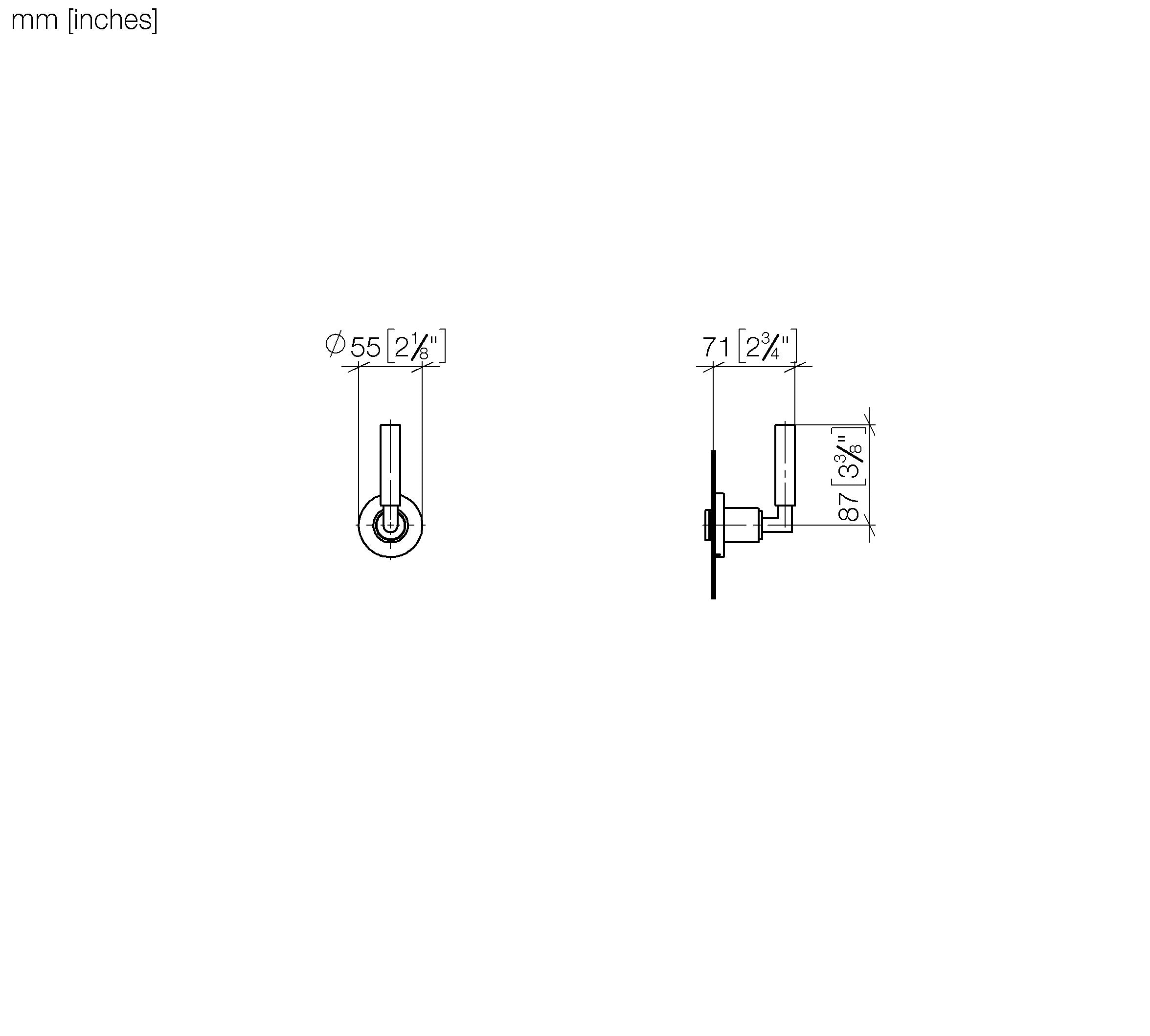 Tara Wall Valve Clockwise Closing 3 4 Chrome