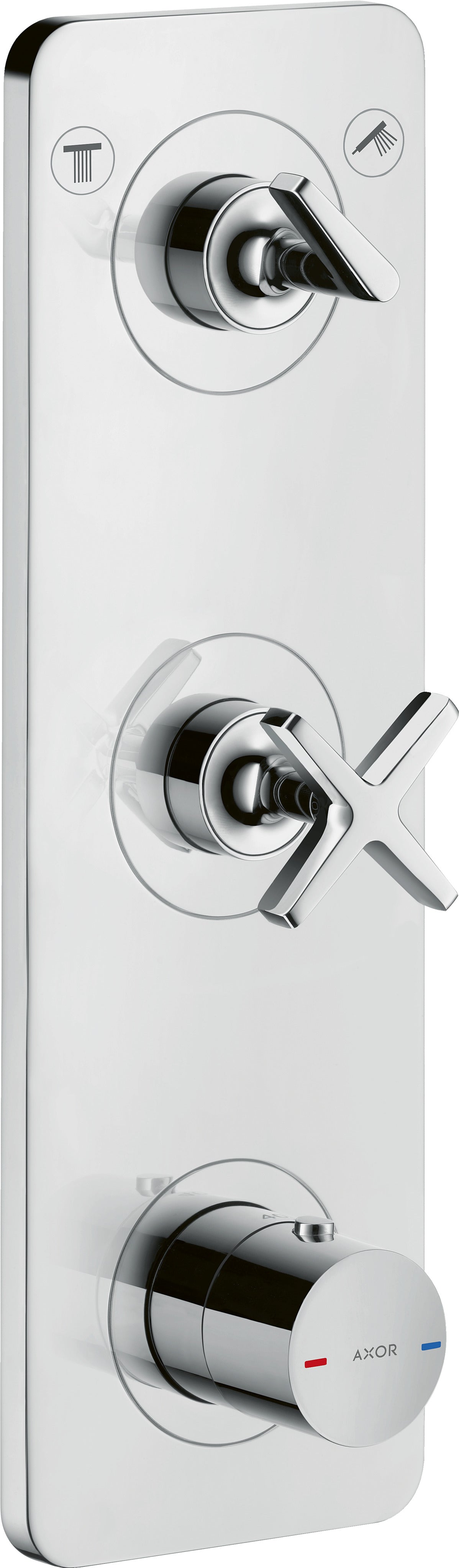 AXOR Citterio E Thermostatic module 380/120 for concealed installation for 2 outlets with plate
