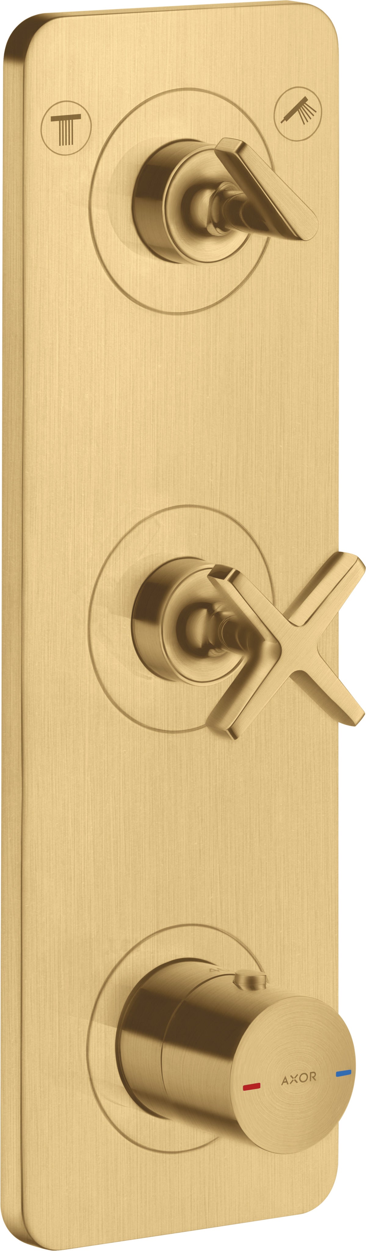AXOR Citterio E Thermostatic module 380/120 for concealed installation for 2 outlets with plate