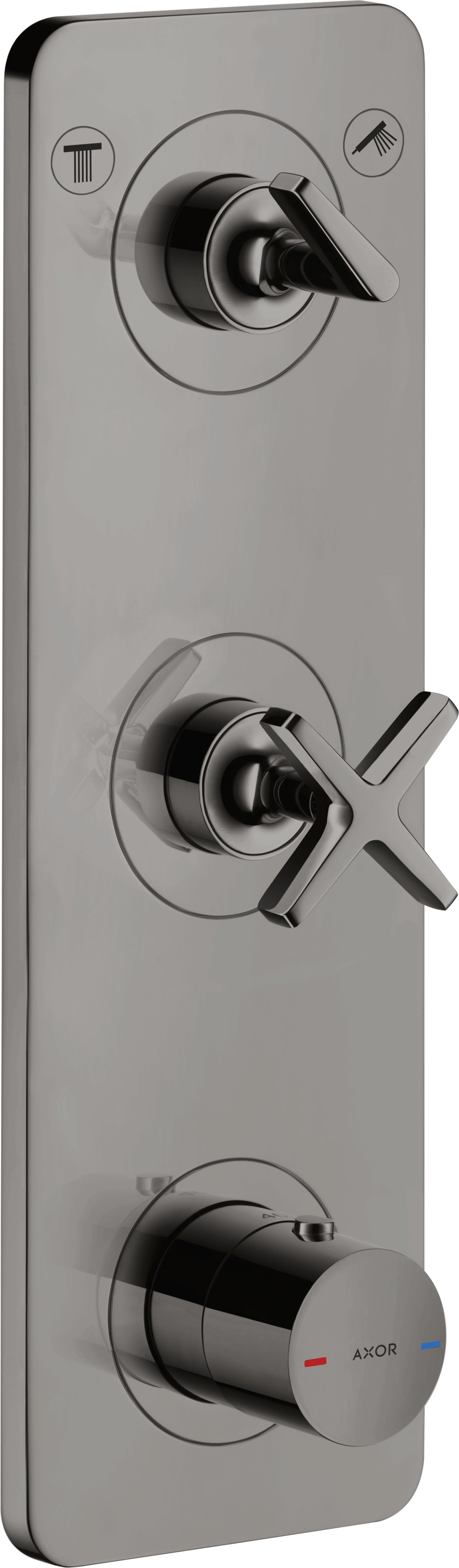 AXOR Citterio E Thermostatic module 380/120 for concealed installation for 2 outlets with plate