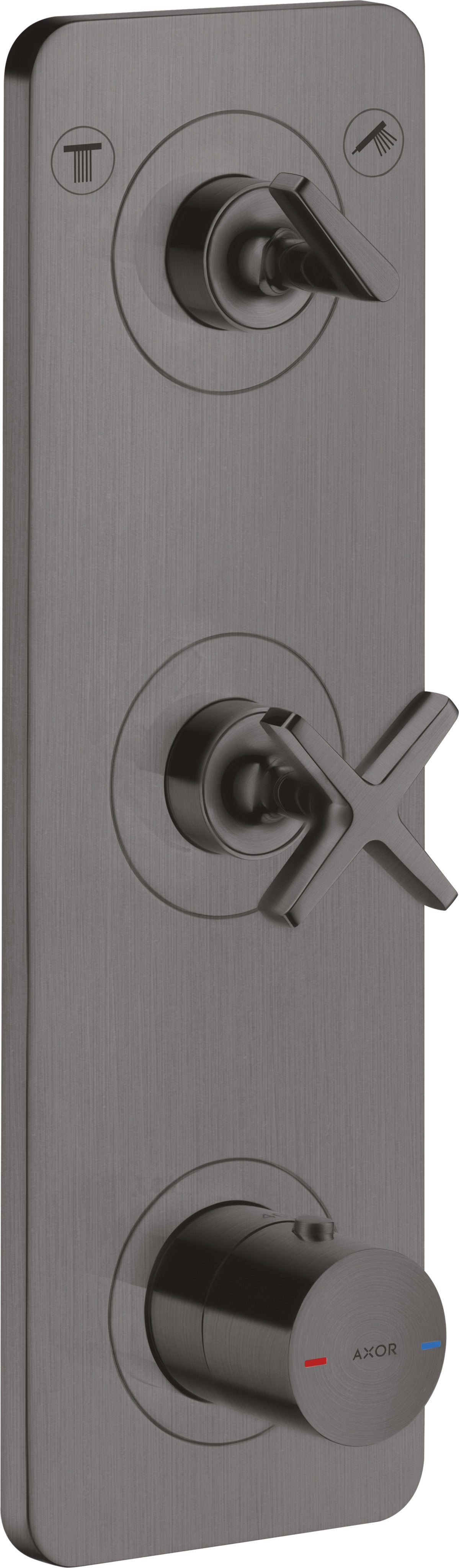 AXOR Citterio E Thermostatic module 380/120 for concealed installation for 2 outlets with plate
