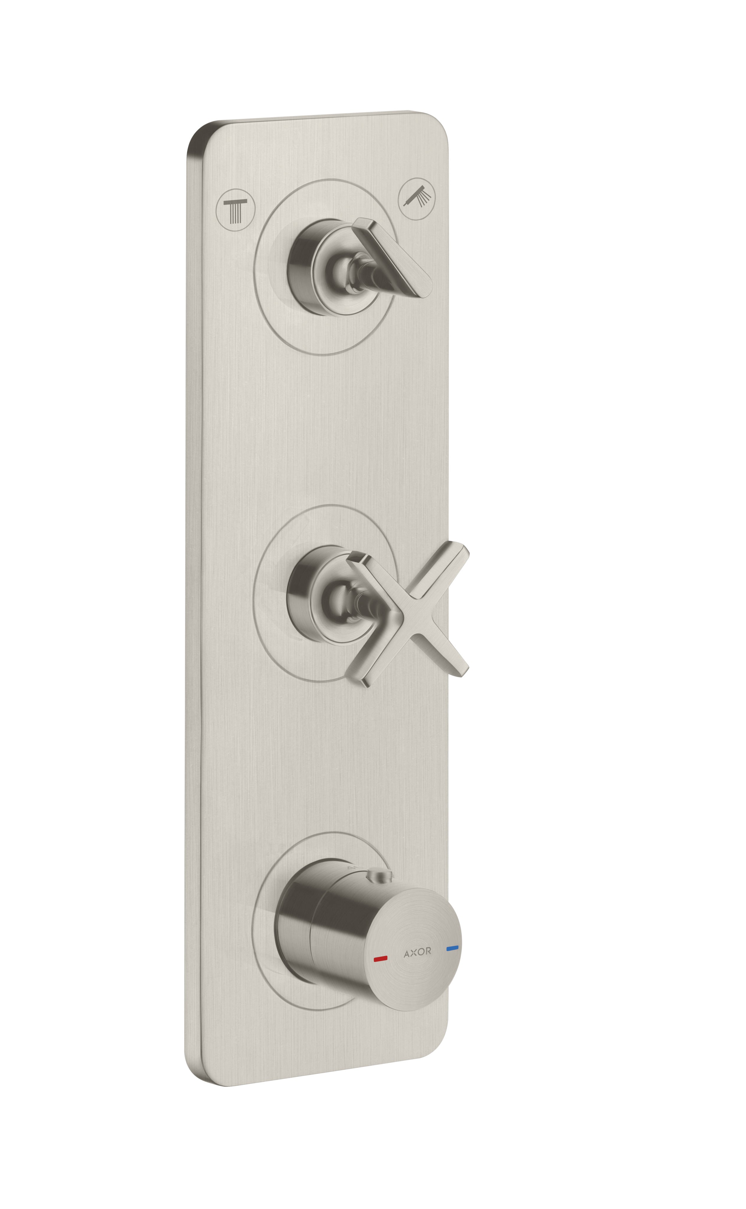AXOR Citterio E Thermostatic module 380/120 for concealed installation for 2 outlets with plate