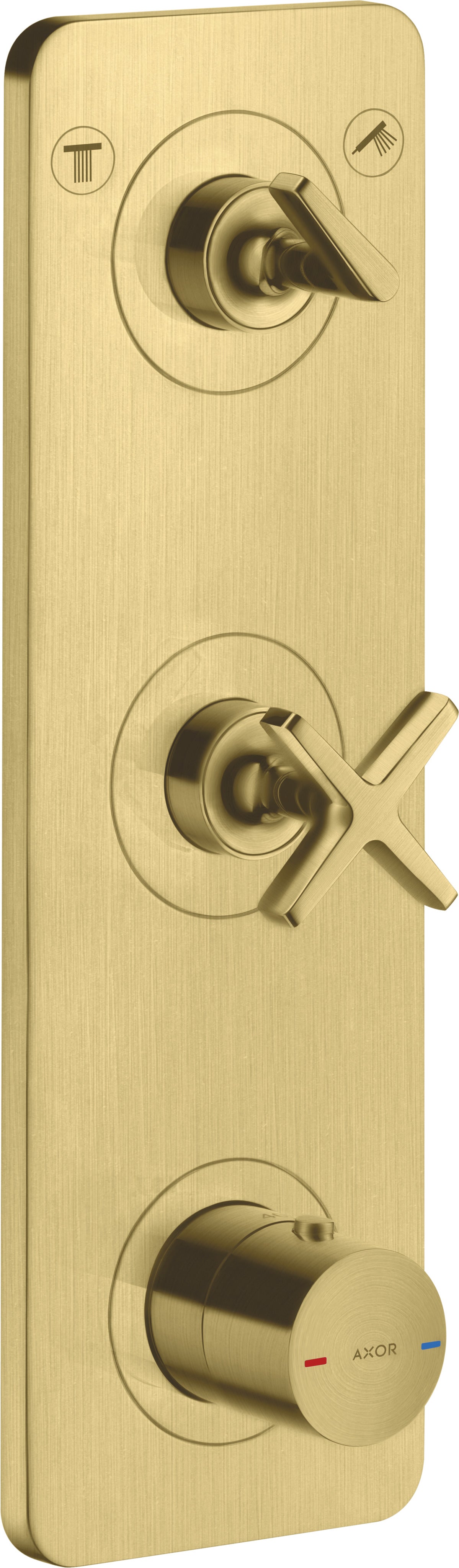 AXOR Citterio E Thermostatic module 380/120 for concealed installation for 2 outlets with plate