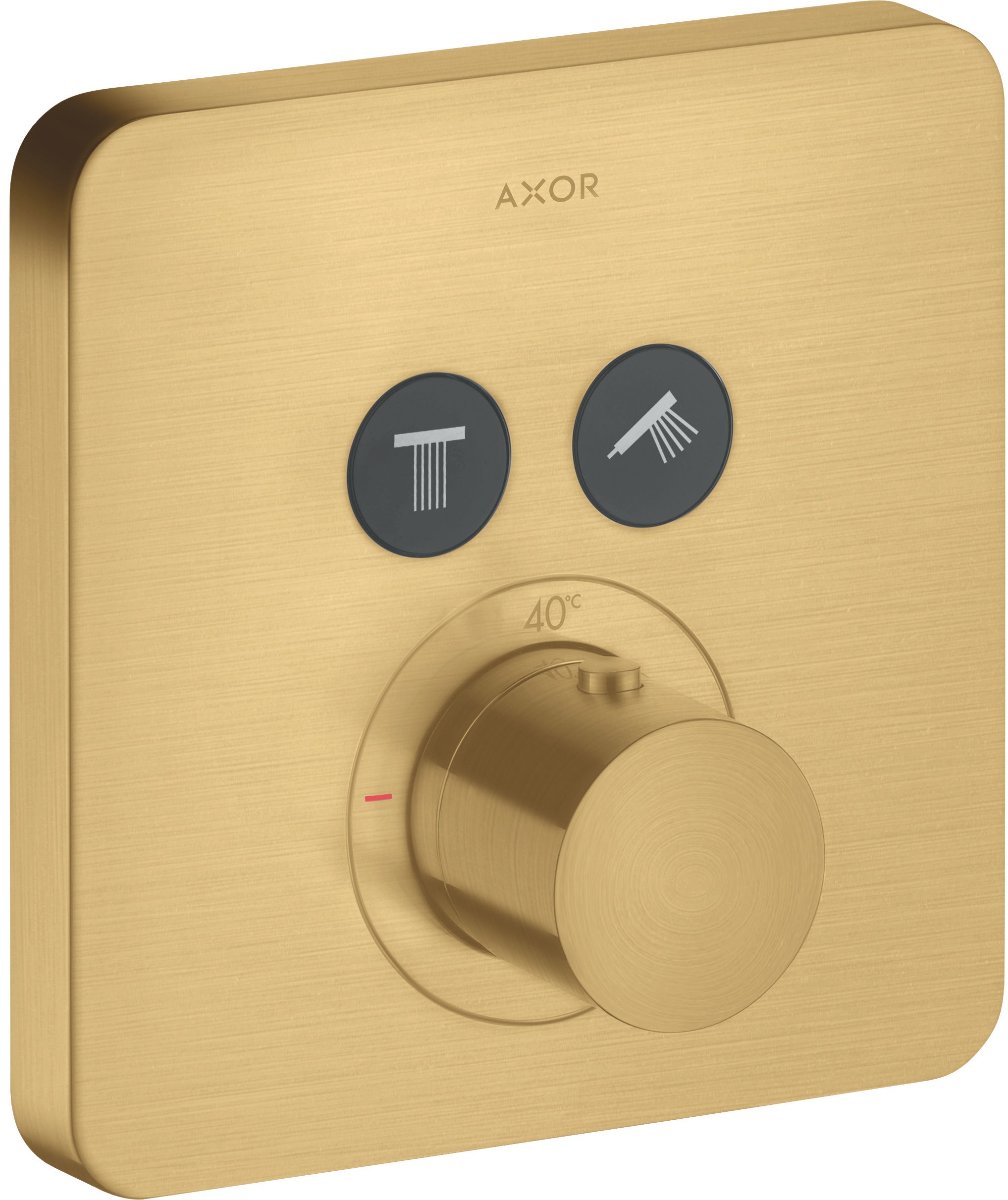 AXOR ShowerSolutions Thermostatic mixer softsquare for concealed installation for 2 outlets