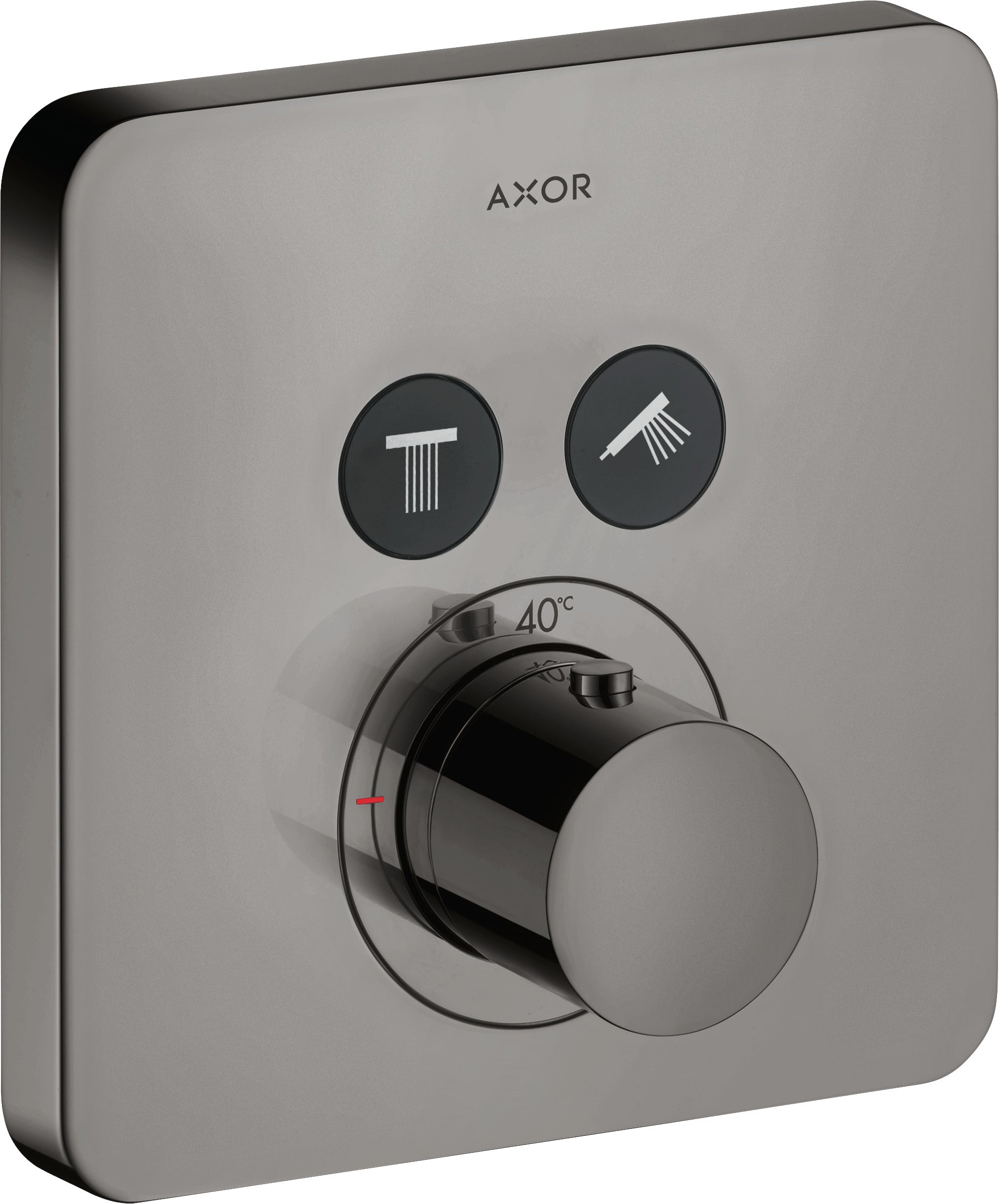 AXOR ShowerSolutions Thermostatic mixer softsquare for concealed installation for 2 outlets