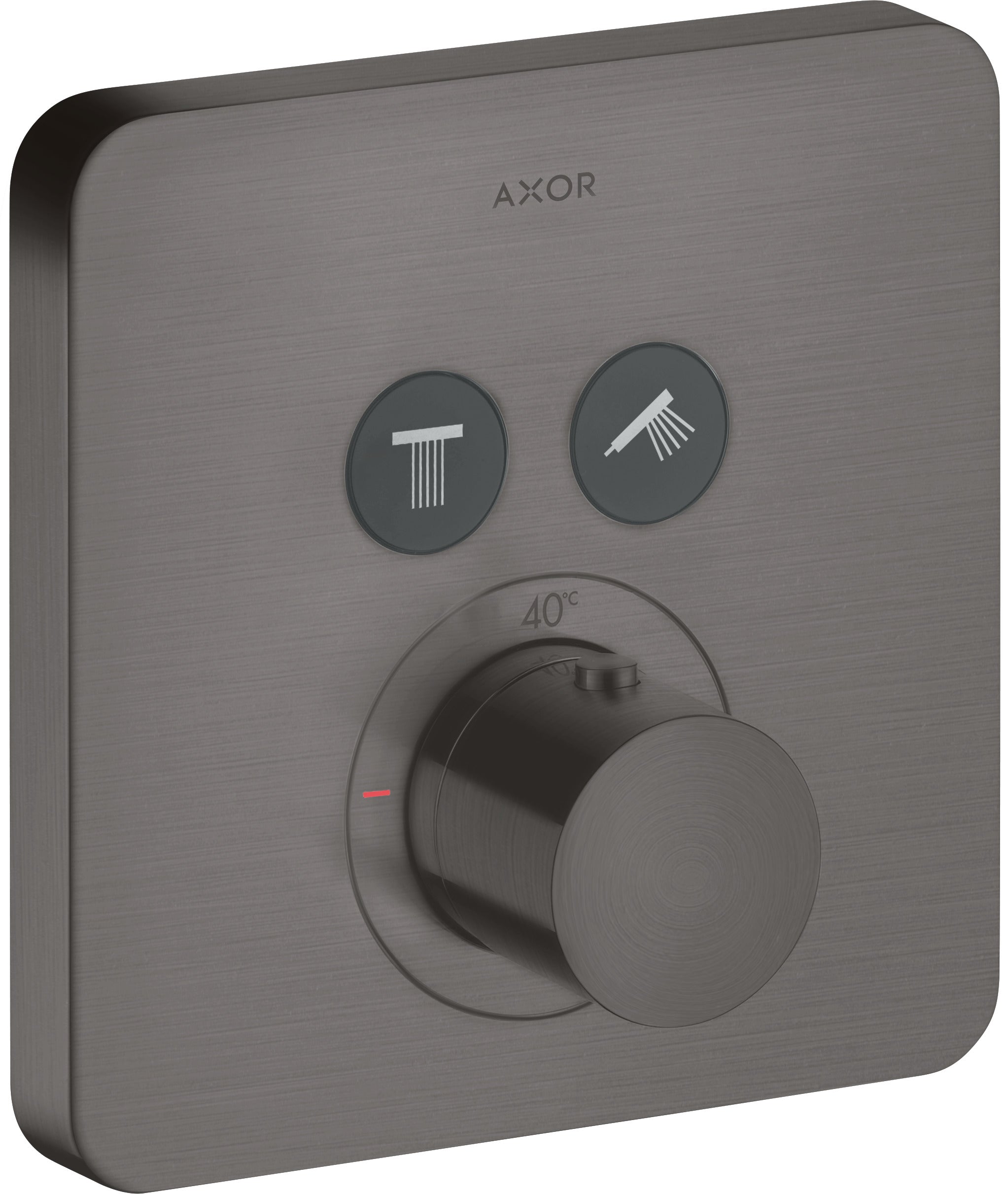 AXOR ShowerSolutions Thermostatic mixer softsquare for concealed installation for 2 outlets
