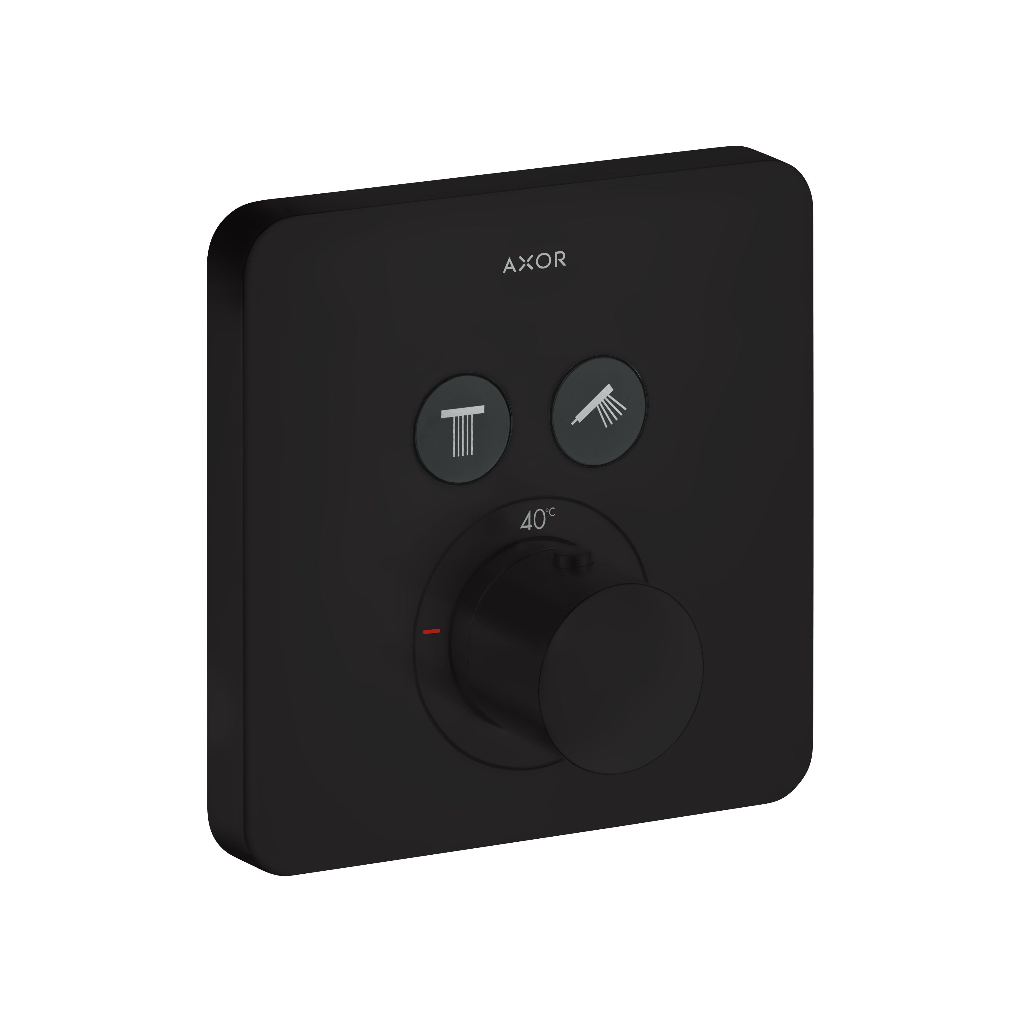 AXOR ShowerSolutions Thermostatic mixer softsquare for concealed installation for 2 outlets