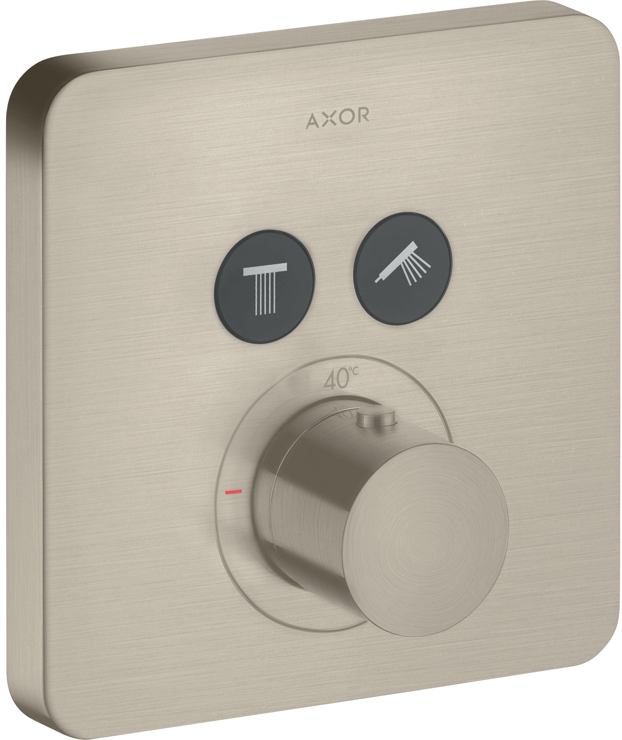 AXOR ShowerSolutions Thermostatic mixer softsquare for concealed installation for 2 outlets