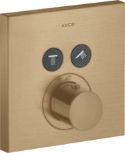 AXOR ShowerSolutions Thermostatic mixer square for concealed installation for 2 outlets