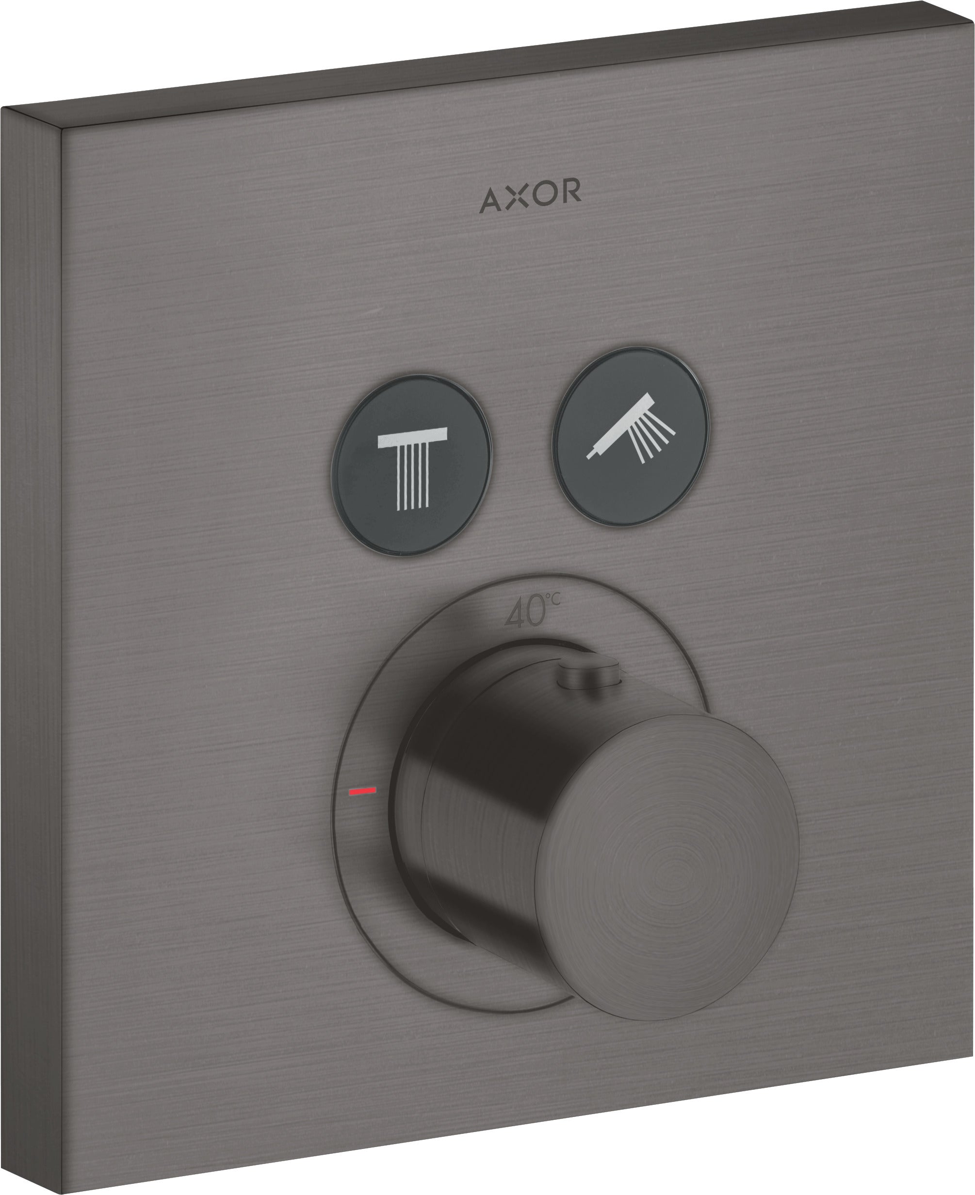 AXOR ShowerSolutions Thermostatic mixer square for concealed installation for 2 outlets