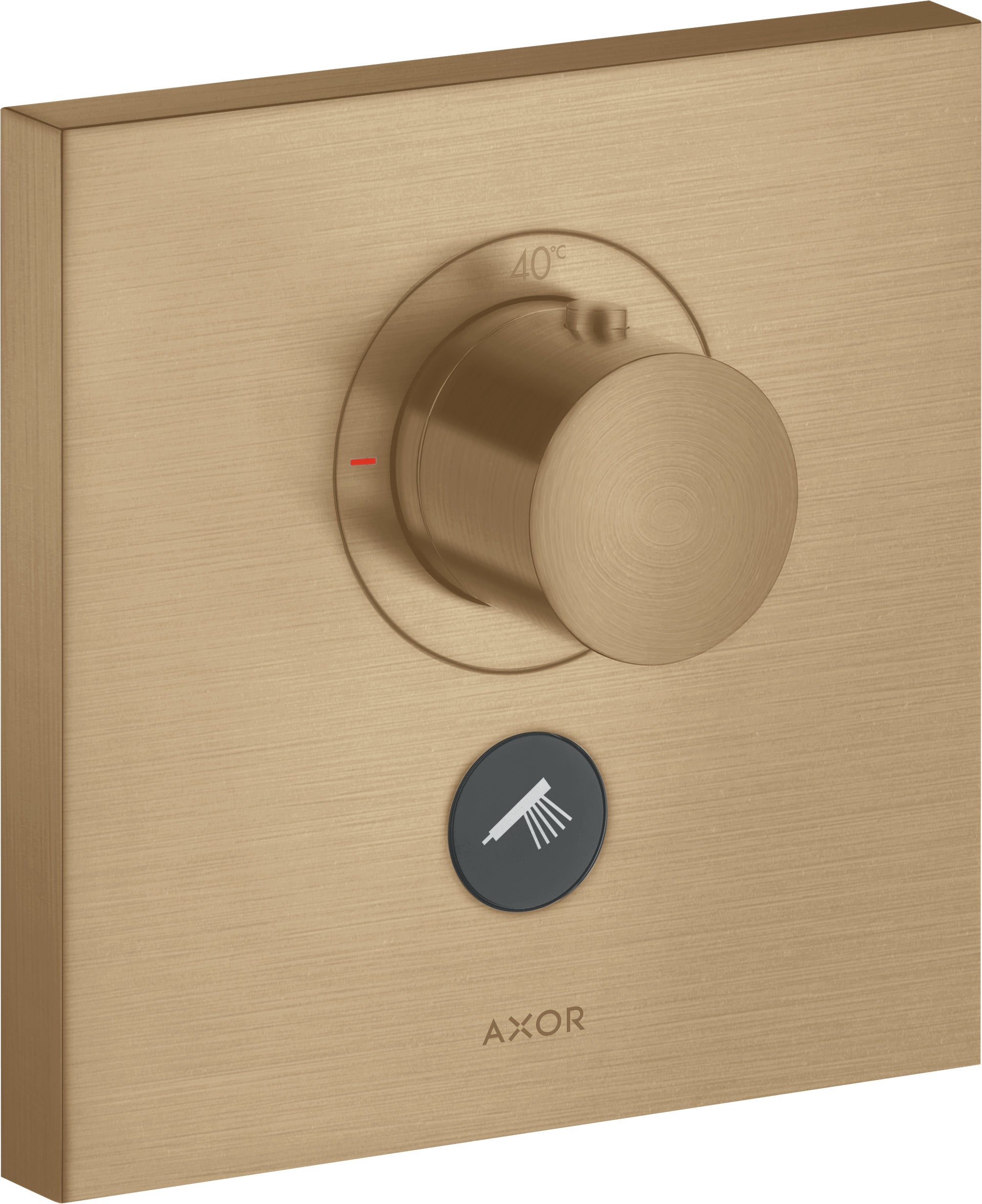 AXOR ShowerSelect Thermostatic mixer HighFlow square for concealed installation for multiple outlets