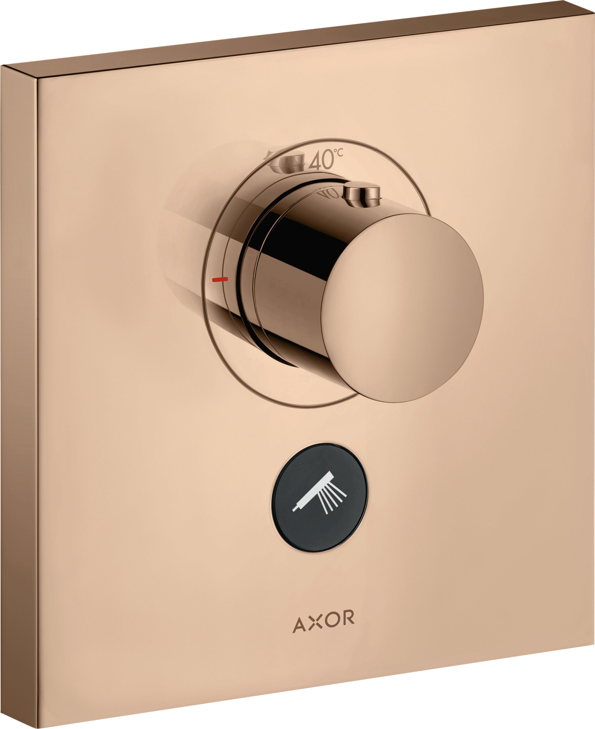 AXOR ShowerSelect Thermostatic mixer HighFlow square for concealed installation for multiple outlets