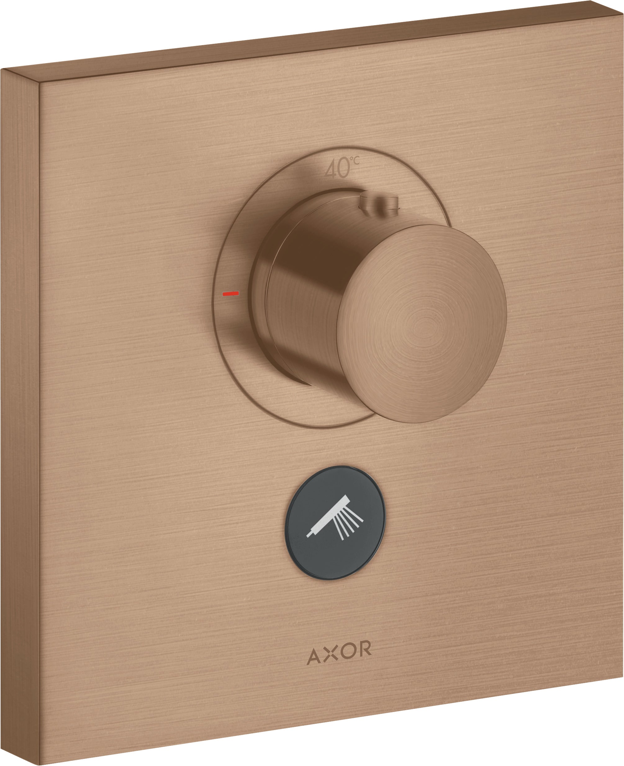 AXOR ShowerSelect Thermostatic mixer HighFlow square for concealed installation for multiple outlets