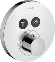 AXOR ShowerSolutions Thermostatic mixer round for concealed installation for 2 outlets