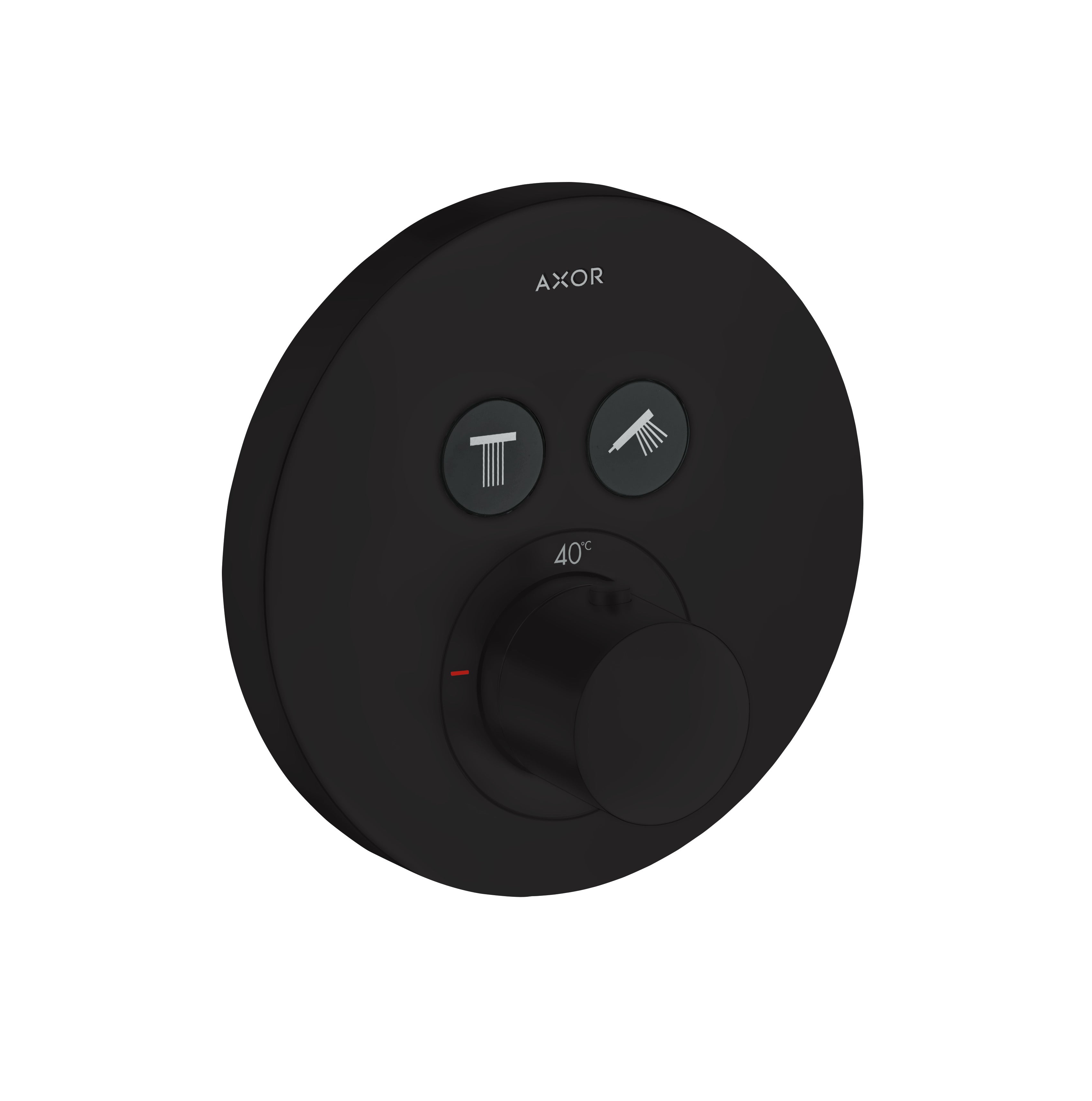 AXOR ShowerSolutions Thermostatic mixer round for concealed installation for 2 outlets