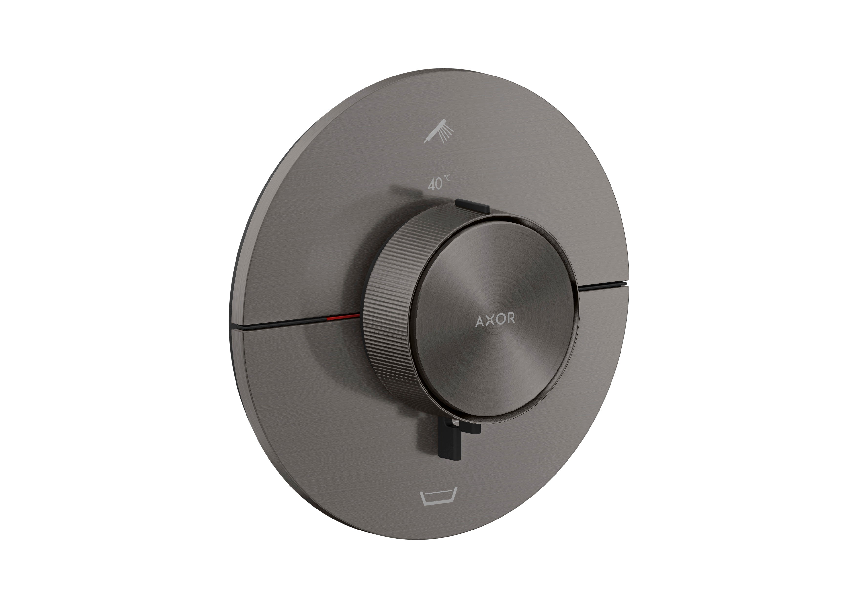 AXOR ShowerSelect ID Thermostat for concealed installation round for 2 functions with integrated security combination according to EN1717