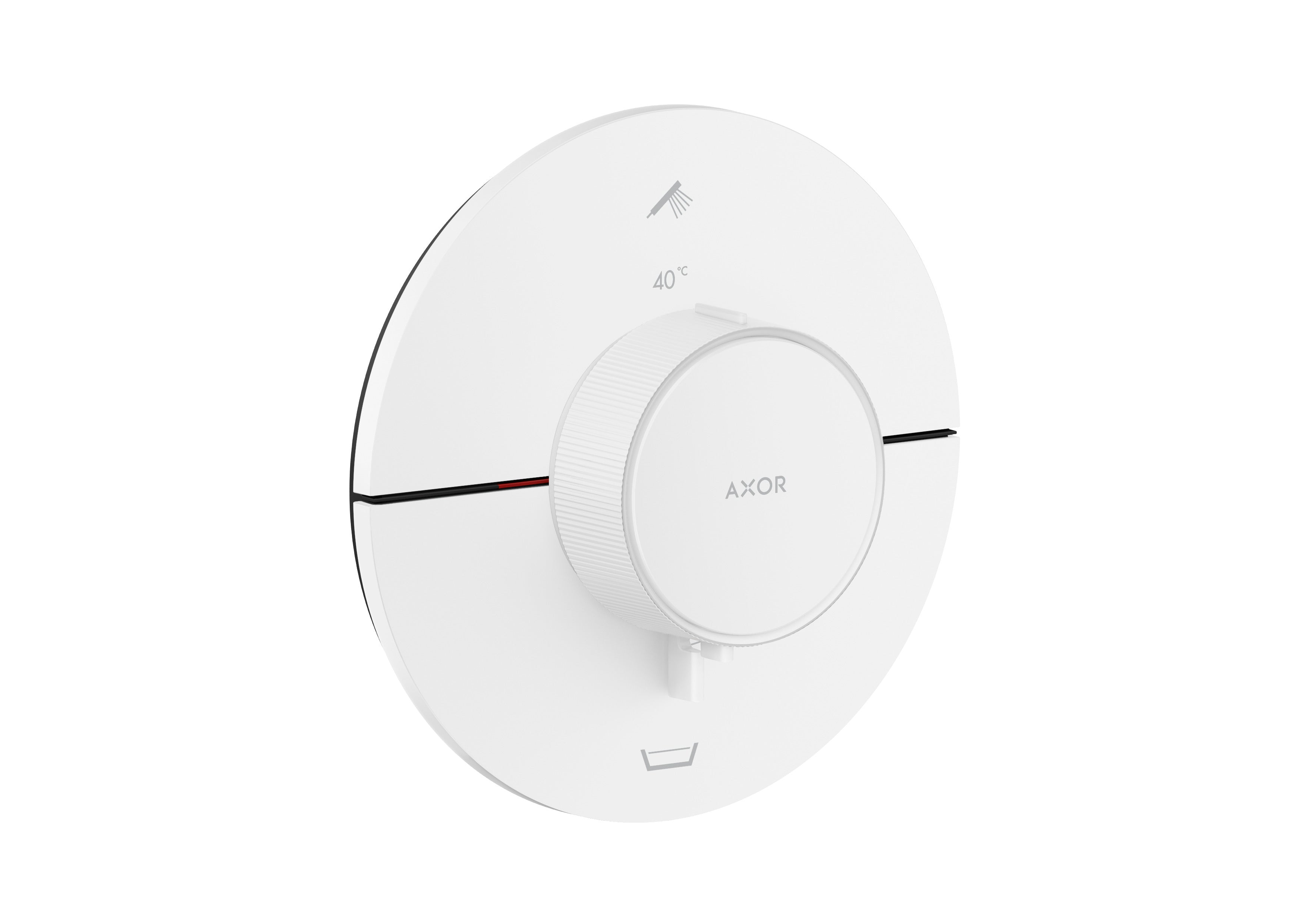 AXOR ShowerSelect ID Thermostat for concealed installation round for 2 functions with integrated security combination according to EN1717