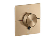 AXOR ShowerSelect ID Thermostat for concealed installation square for 2 functions with integrated security combination according to EN1717