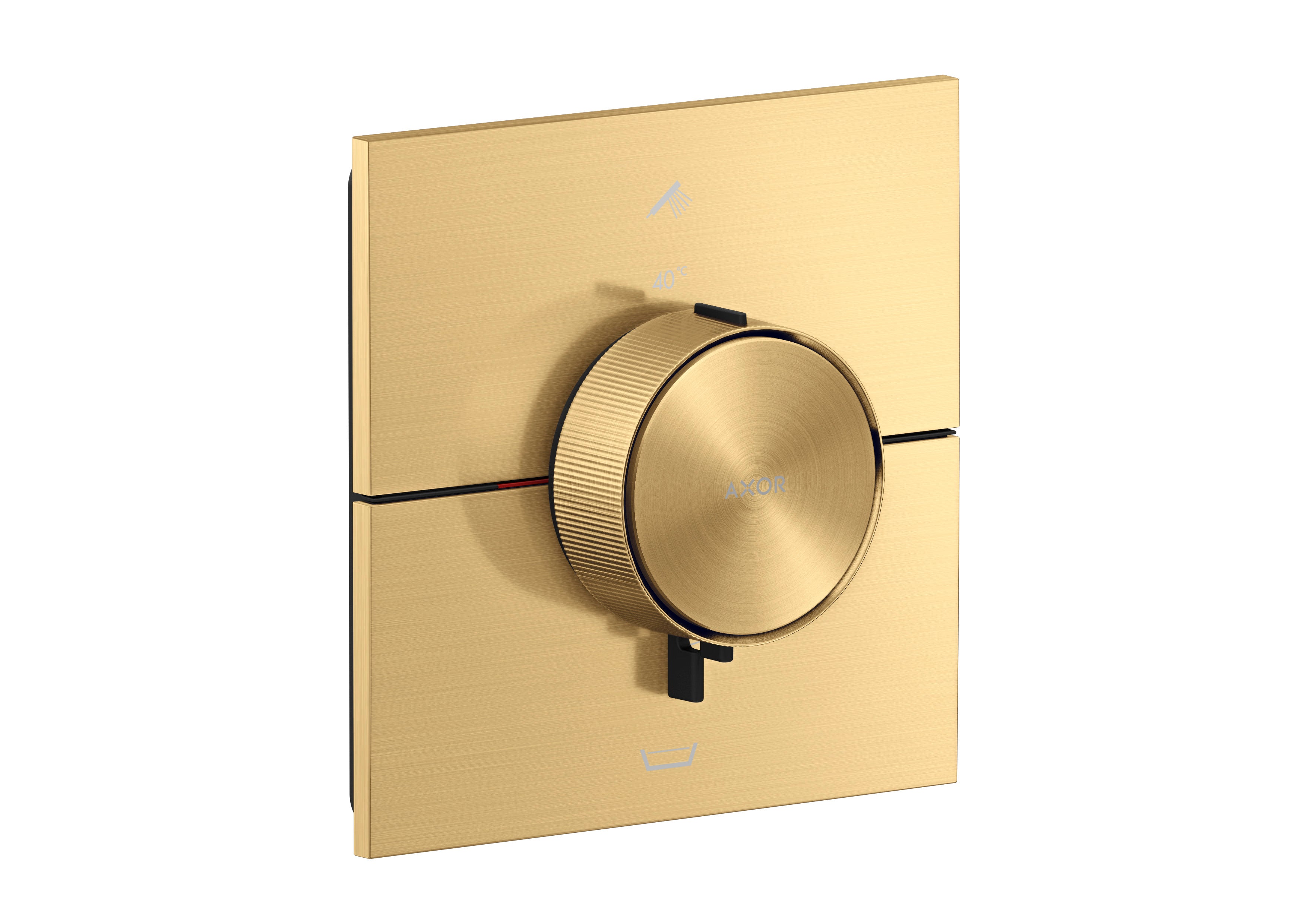 AXOR ShowerSelect ID Thermostat for concealed installation square for 2 functions with integrated security combination according to EN1717