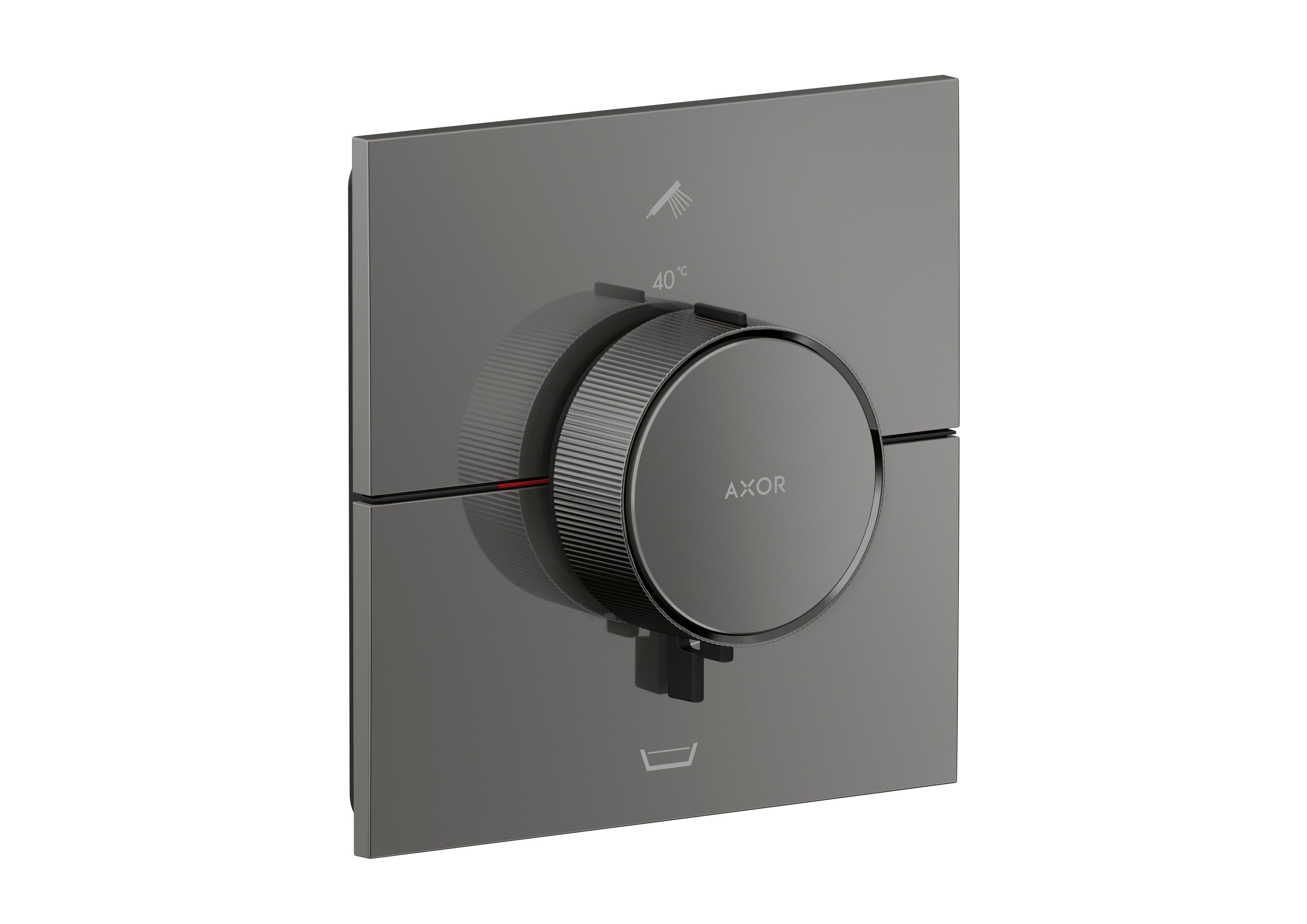 AXOR ShowerSelect ID Thermostat for concealed installation square for 2 functions with integrated security combination according to EN1717